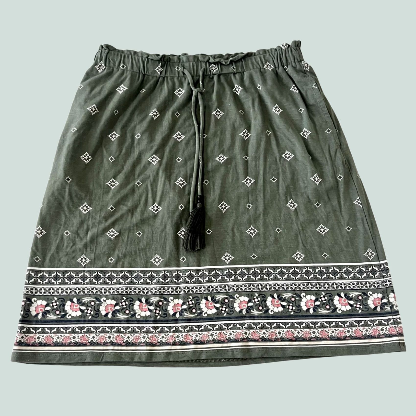 J. Jill VINTAGE J. Jill Skirt Boho Floral Print KS? Size 26" / US 2 / IT 38 - 1 Thumbnail