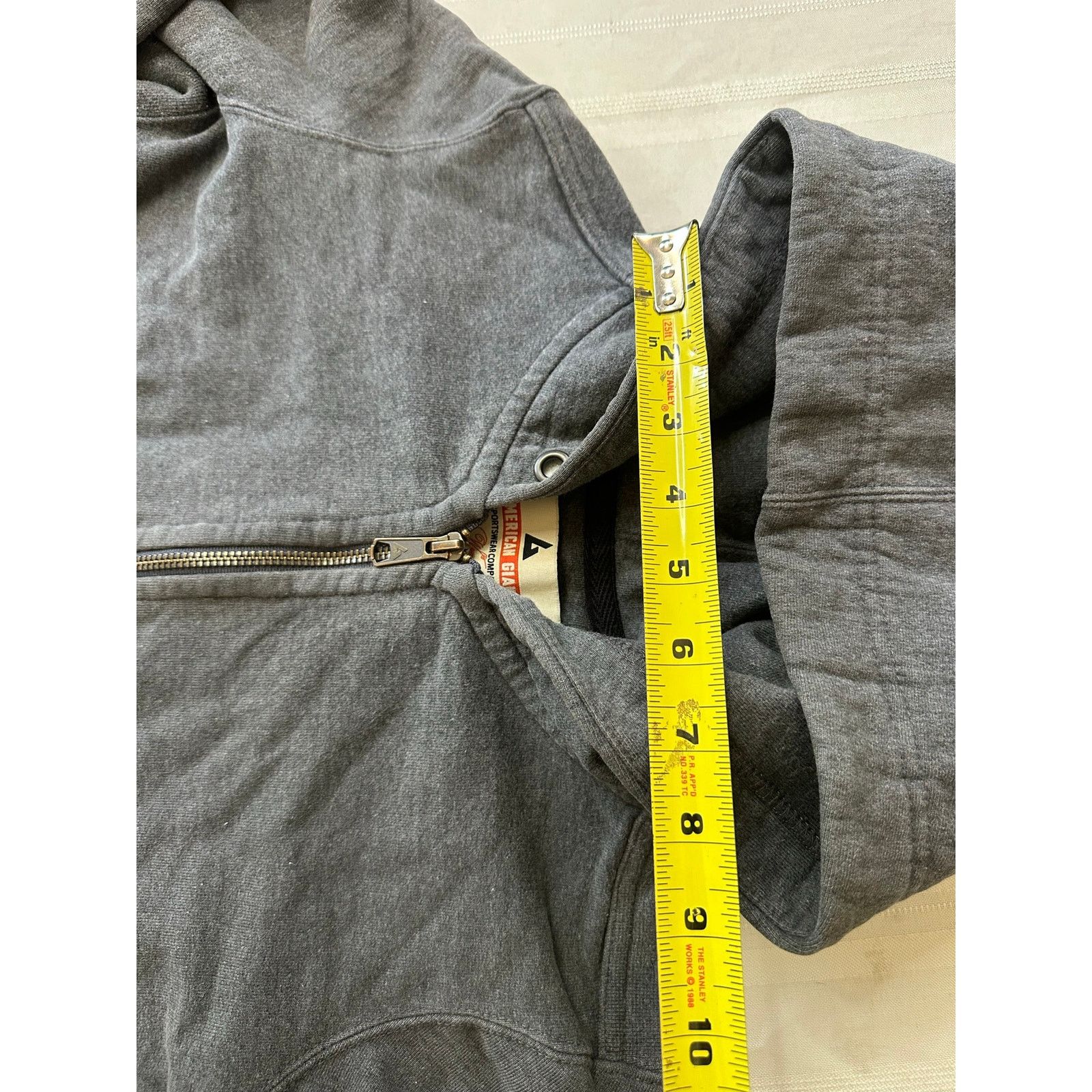 American Giant American Giant Women's Small Gray Hoodie Heavy Cotton Adult Size S / US 4 / IT 40 - 5 Thumbnail