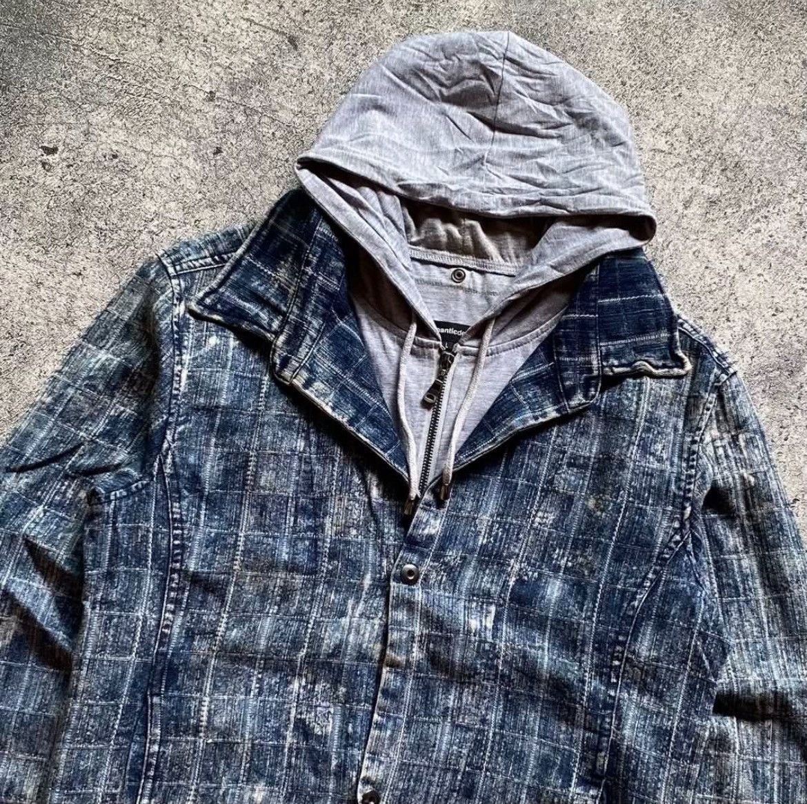 semanticdesign Semanticdesign Layered Denim Hooded Jacket Size US M / EU 48-50 / 2 - 2 Thumbnail
