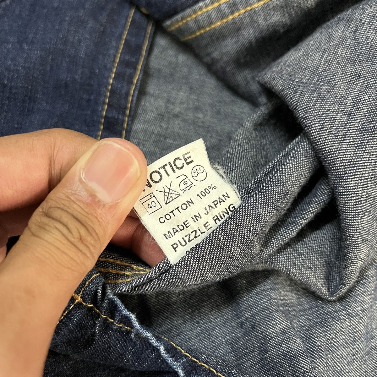 Japanese Brand × Sassafras Sassafras Japan Whole Garden Denim Shirt Size US M / EU 48-50 / 2 - 7 Thumbnail