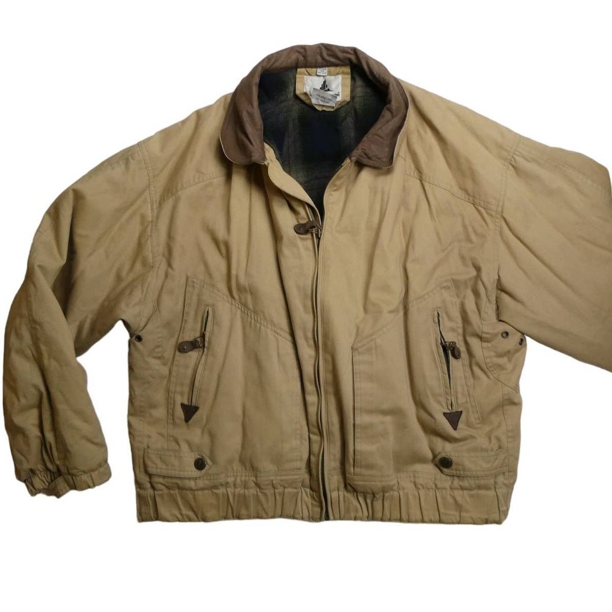 Misty Harbor vintage Misty Harbor blanket lined bomber coat, 2X, khaki Size US XXL / EU 58 / 5 - 2 Thumbnail