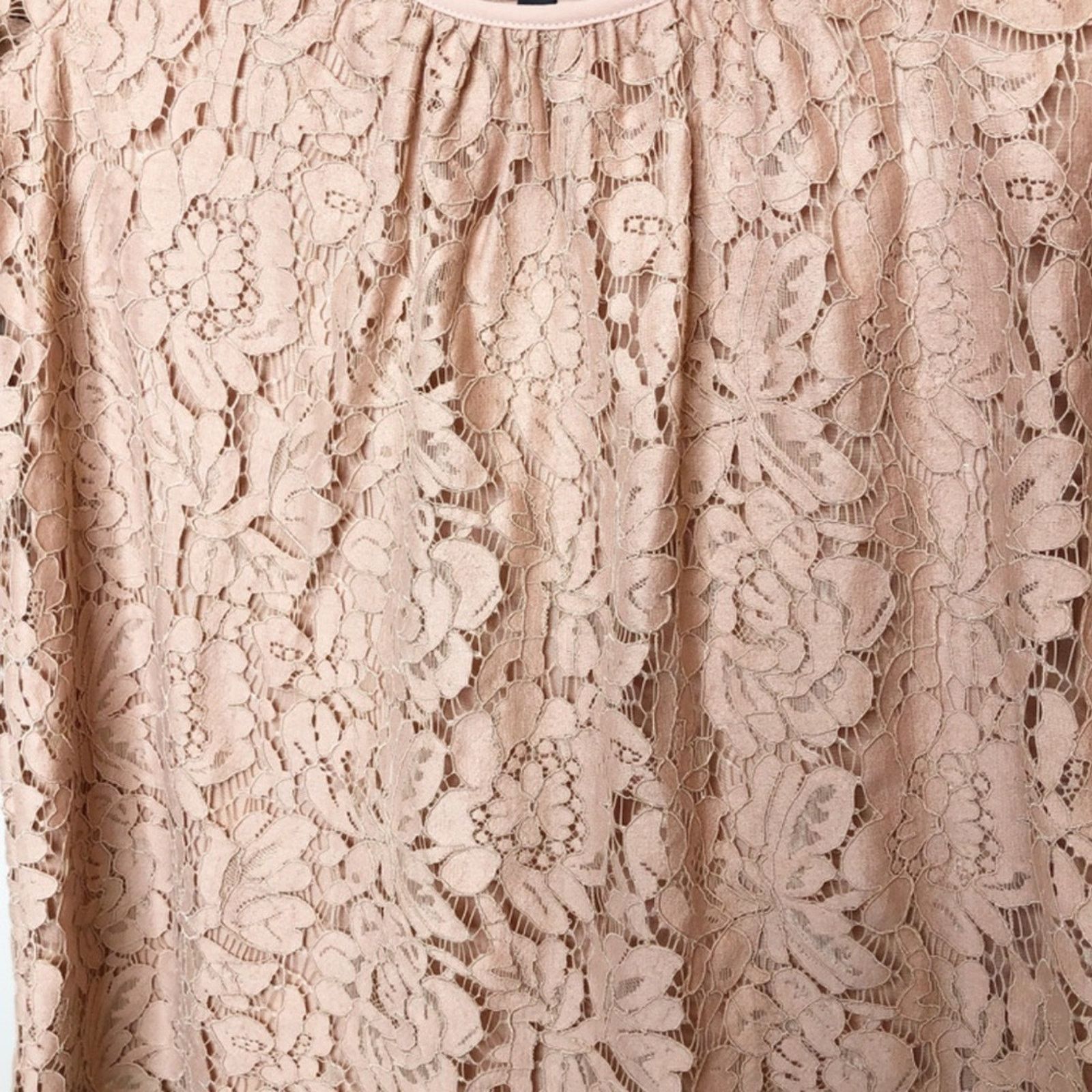 White House Black Market New with Tag White House Black Market Lace Blush Blouse Size S / US 4 / IT 40 - 9 Thumbnail