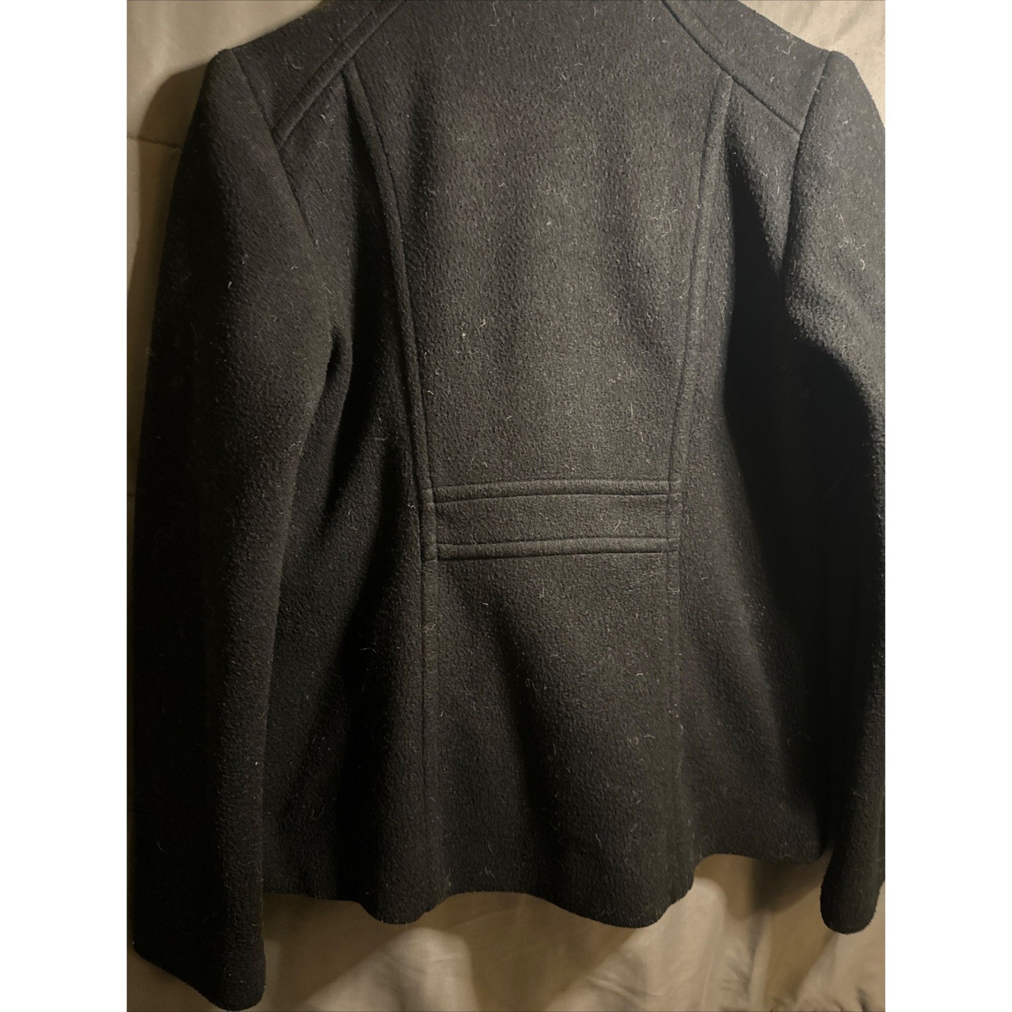 Other Rosette By Becool Women's Black Wool-Blend Peacoat Jacket Si Size S / US 4 / IT 40 - 12 Thumbnail