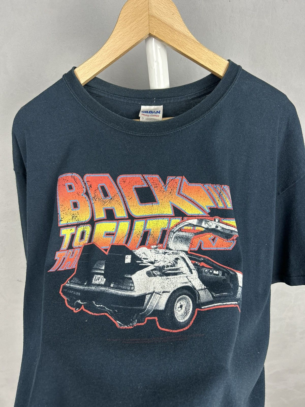 Vintage Back to the Future DeLorean Time Machine Movie T Shirt Black Size US L / EU 52-54 / 3 - 4 Thumbnail