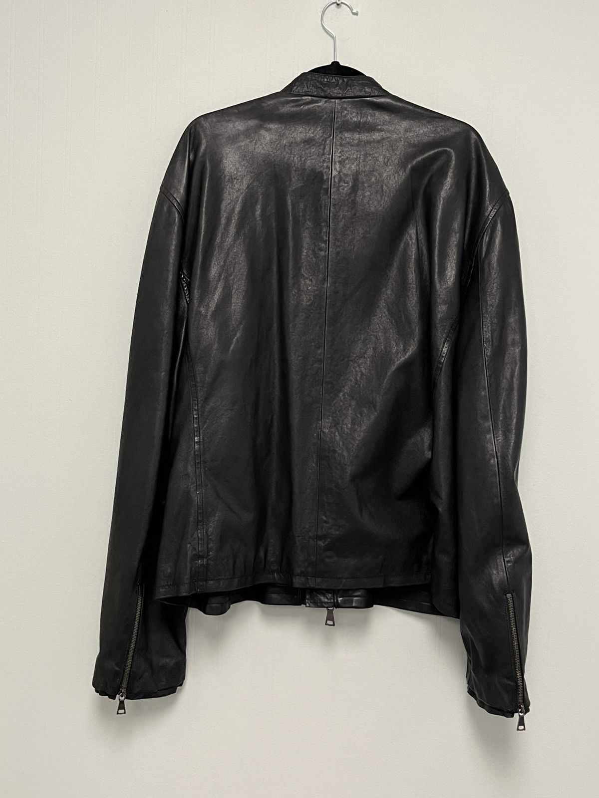 John Varvatos Limited edition leather biker jacket. Size 58x USA 48 XXL Size US XXL / EU 58 / 5 - 6 Thumbnail