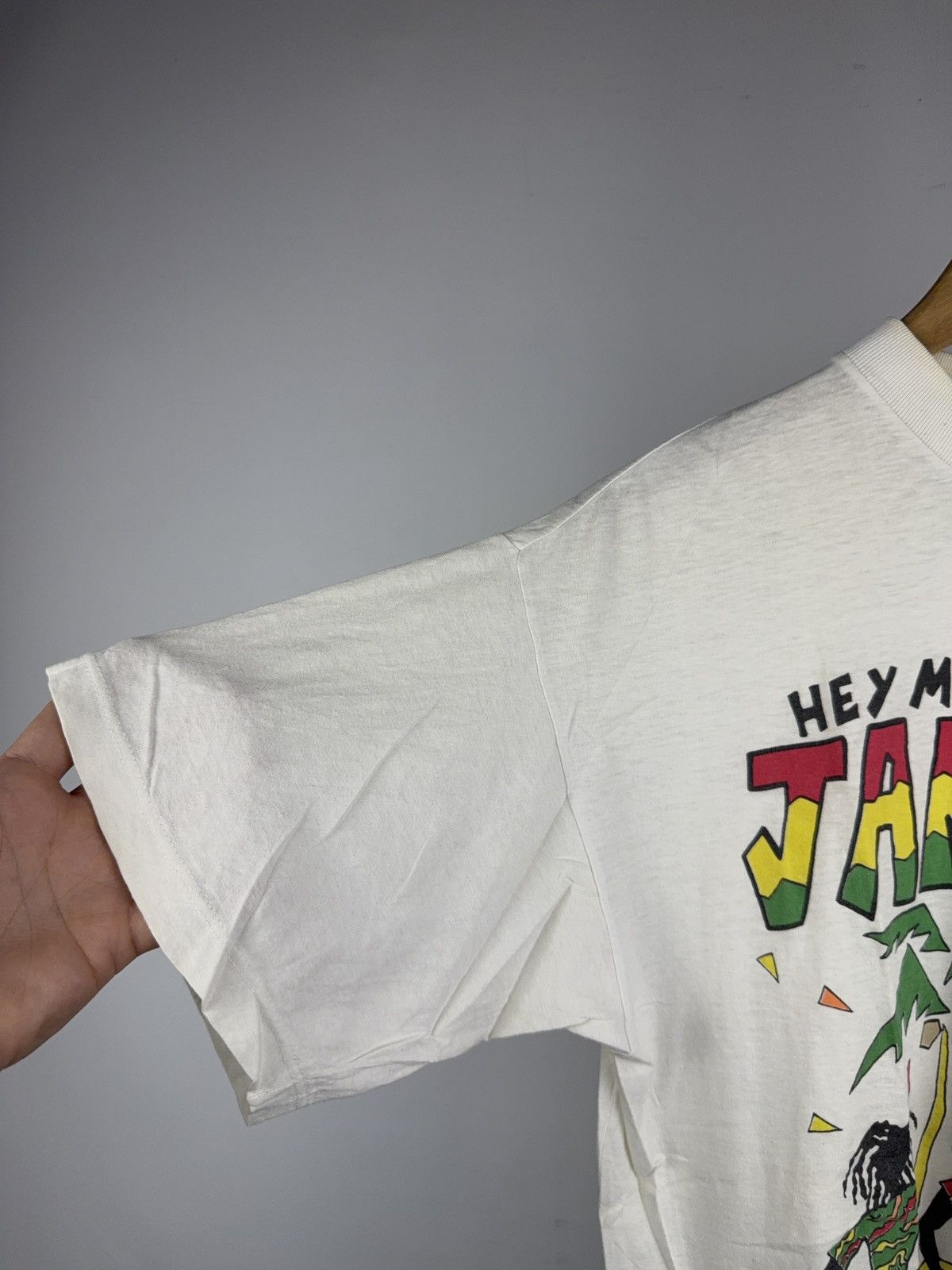 Band Tees Vintage 1990 Bob Marley Jammin Jamaica Retro Rare T Shirt Size US XL / EU 56 / 4 - 4 Thumbnail