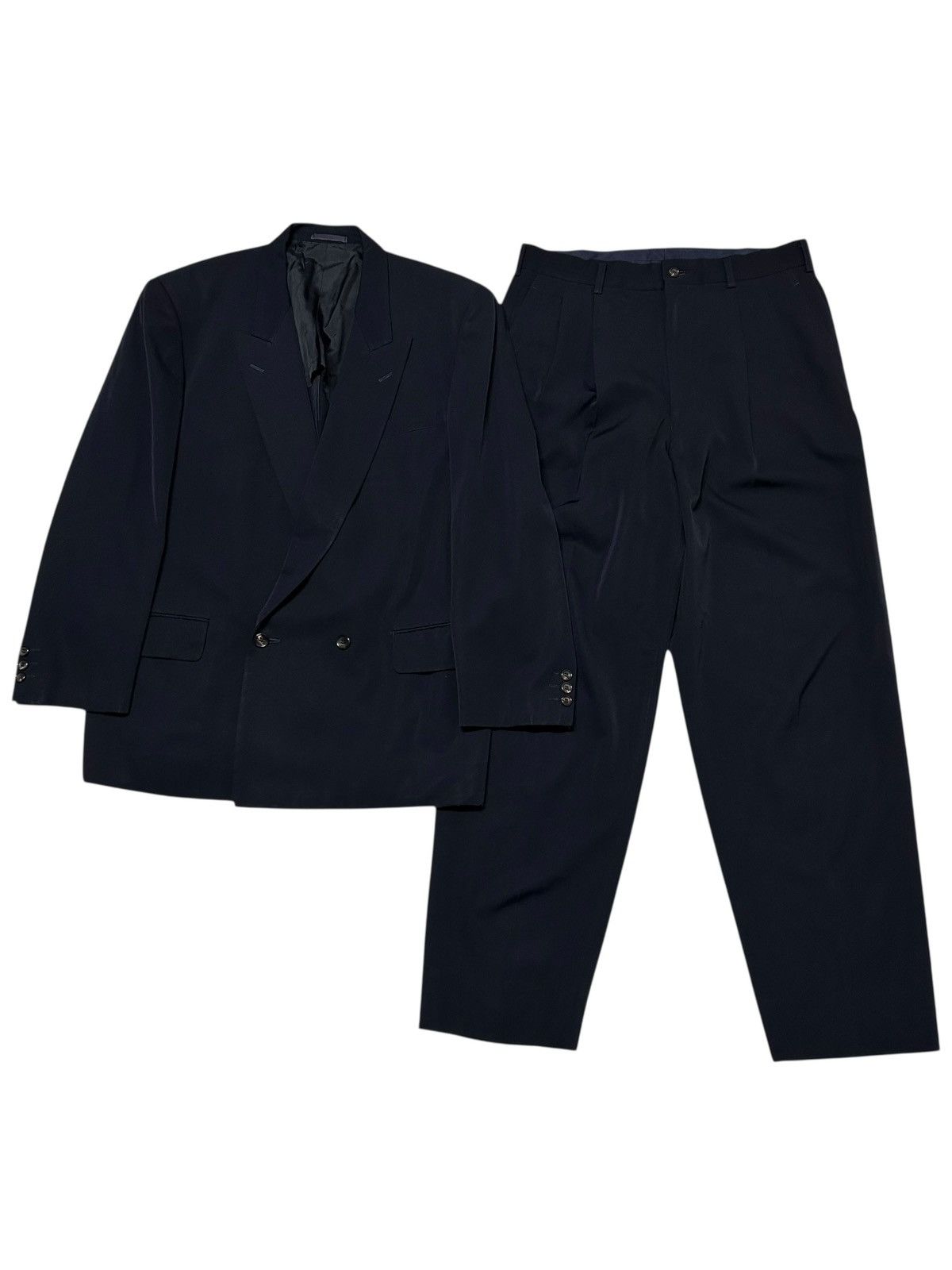 Comme des Garcons 583 90s Comme Des Garcons Homme vintage suit set up men wool Size 44R - 1 Thumbnail