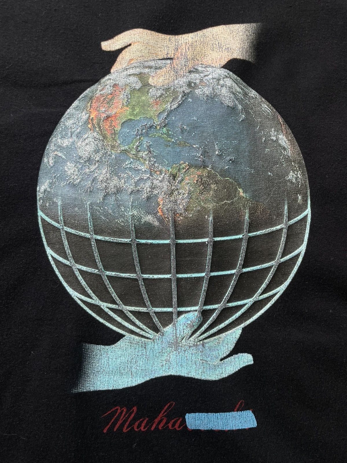 Maharishi Maharishi World Globe Logo T-Shirt Black Japan Y2K RARE Size US M / EU 48-50 / 2 - 4 Thumbnail