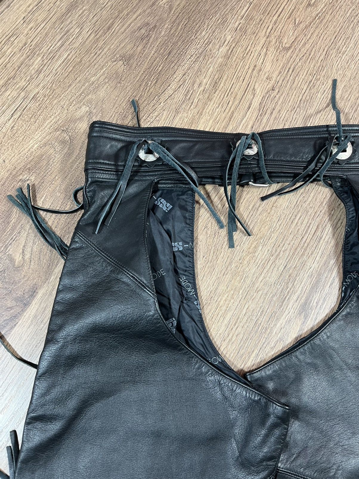 Vintage Vintage Leather Moto Bikers Chaps IXS Rare Size US 34 / EU 50 - 19 Thumbnail
