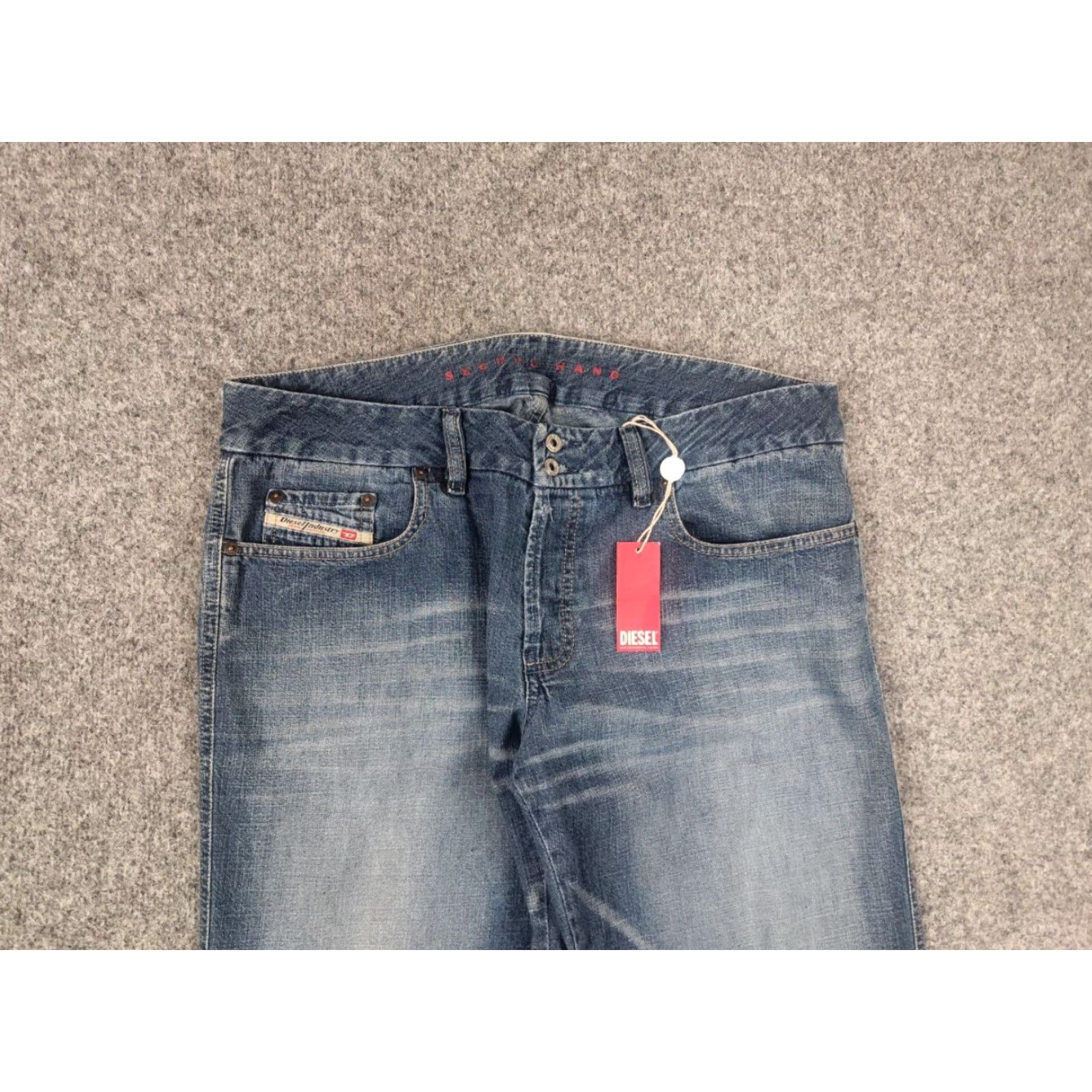 Diesel VINTAGE Diesel X-Rotuck Jeans Men’s 36 Regular Blue Denim 5-Pocket Distressed 90s Y2K Style Size US 36 / EU 52 - 6 Thumbnail