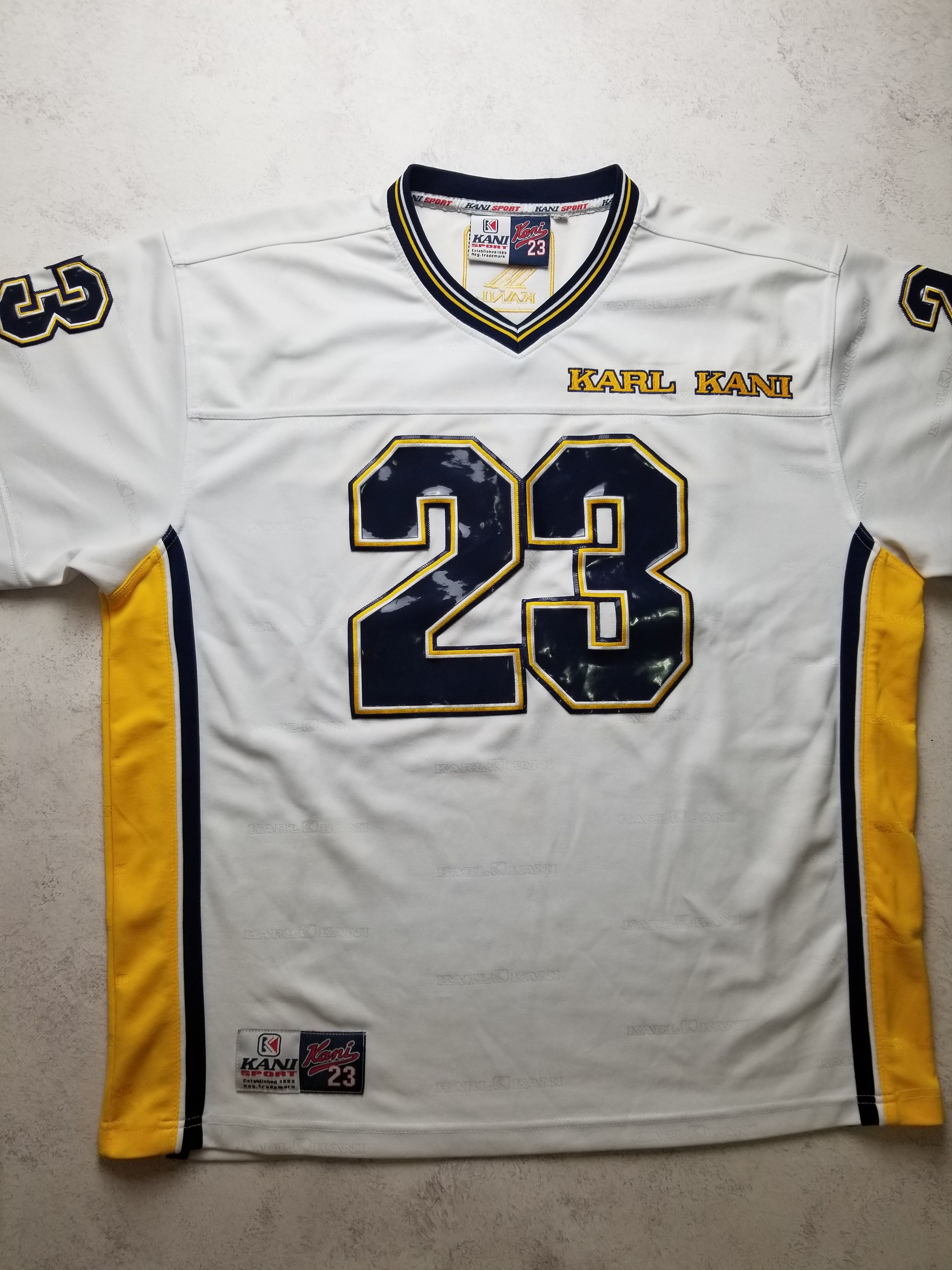 Karl Kani VTG Karl Kani Sport #23 90s Rare YK2 Hip-Hop Rap Jersey Size US L / EU 52-54 / 3 - 23 Thumbnail