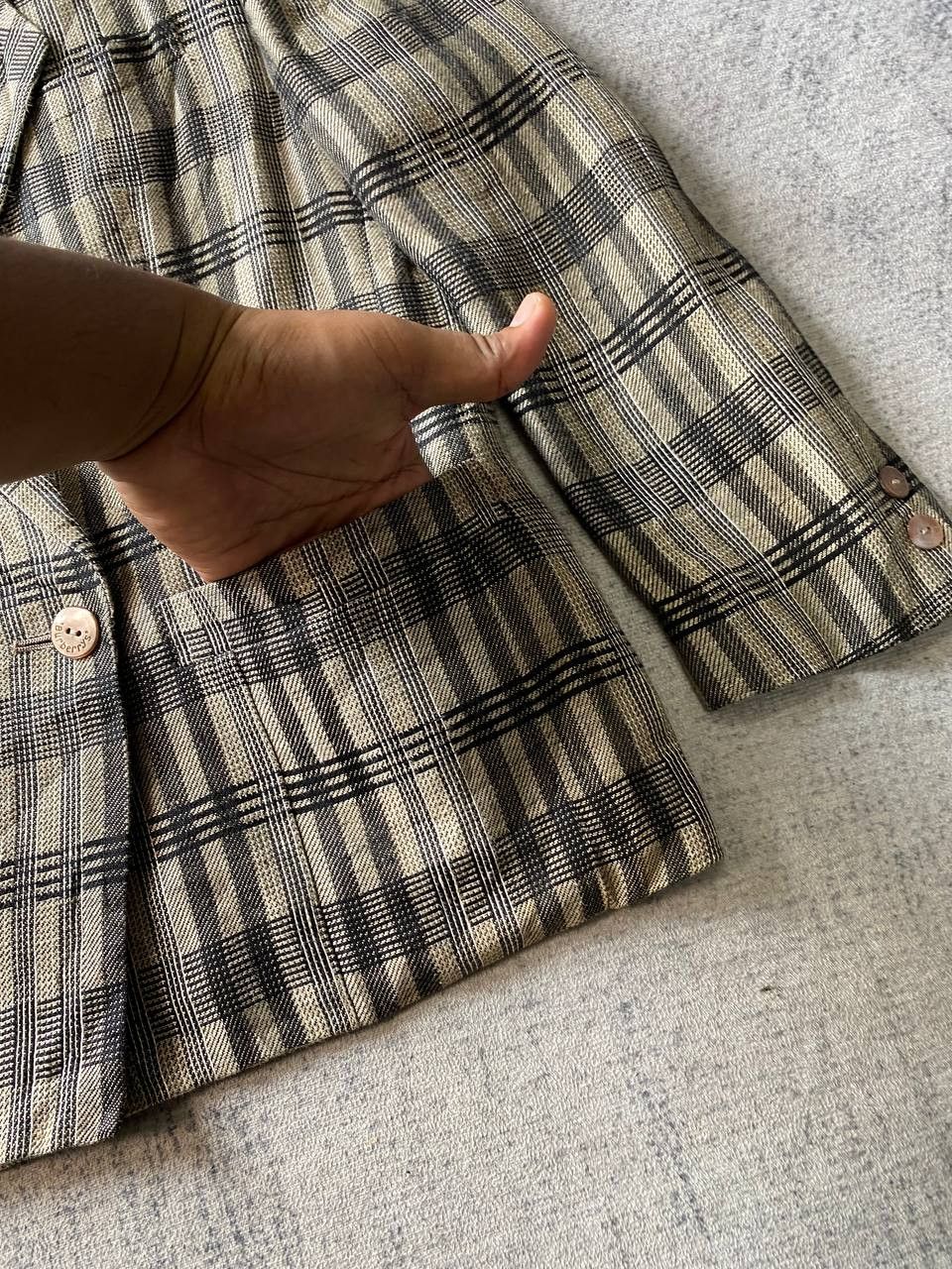 Burberry × Burberry Prorsum × Vintage Vintage Burberrys Glen Plaid Blazer Size M / US 6-8 / IT 42-44 - 6 Thumbnail