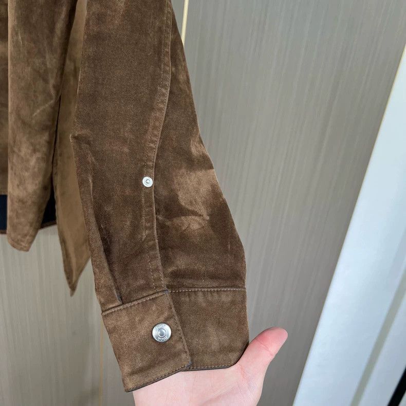 Dior Dior Travis Scott Embroidered Brown Suede Jacket-2506 Size US L / EU 52-54 / 3 - 4 Thumbnail