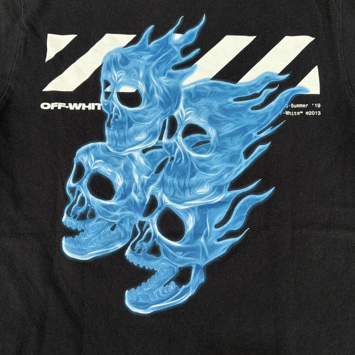 Off-White Off-white diagonal skull logo tee Size US M / EU 48-50 / 2 - 3 Thumbnail