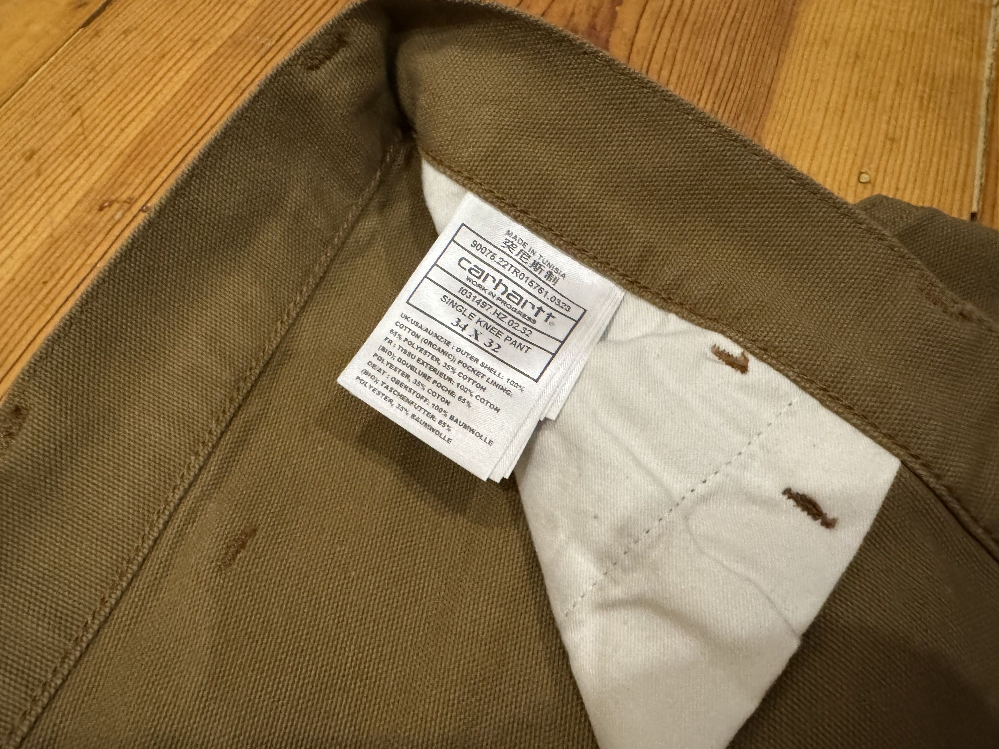 Carhartt Wip Carhartt WIP Single Knee Pant Hamilton Brown sz. 34x32 Size US 34 / EU 50 - 3 Thumbnail