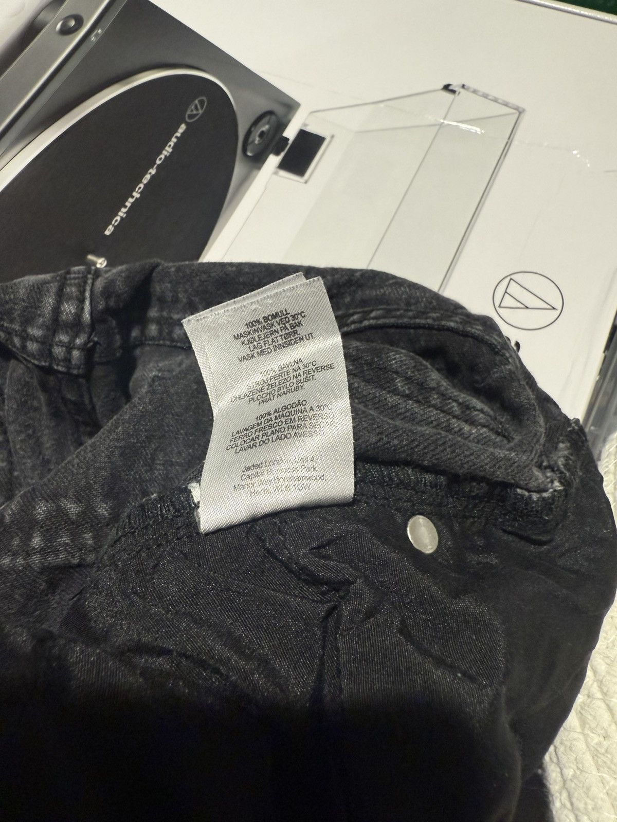 Jaded London MENS -JADED LONDON WASHED BLACK CARPENTER JEANS IN SKATE FIT Size US 30 / EU 46 - 4 Thumbnail