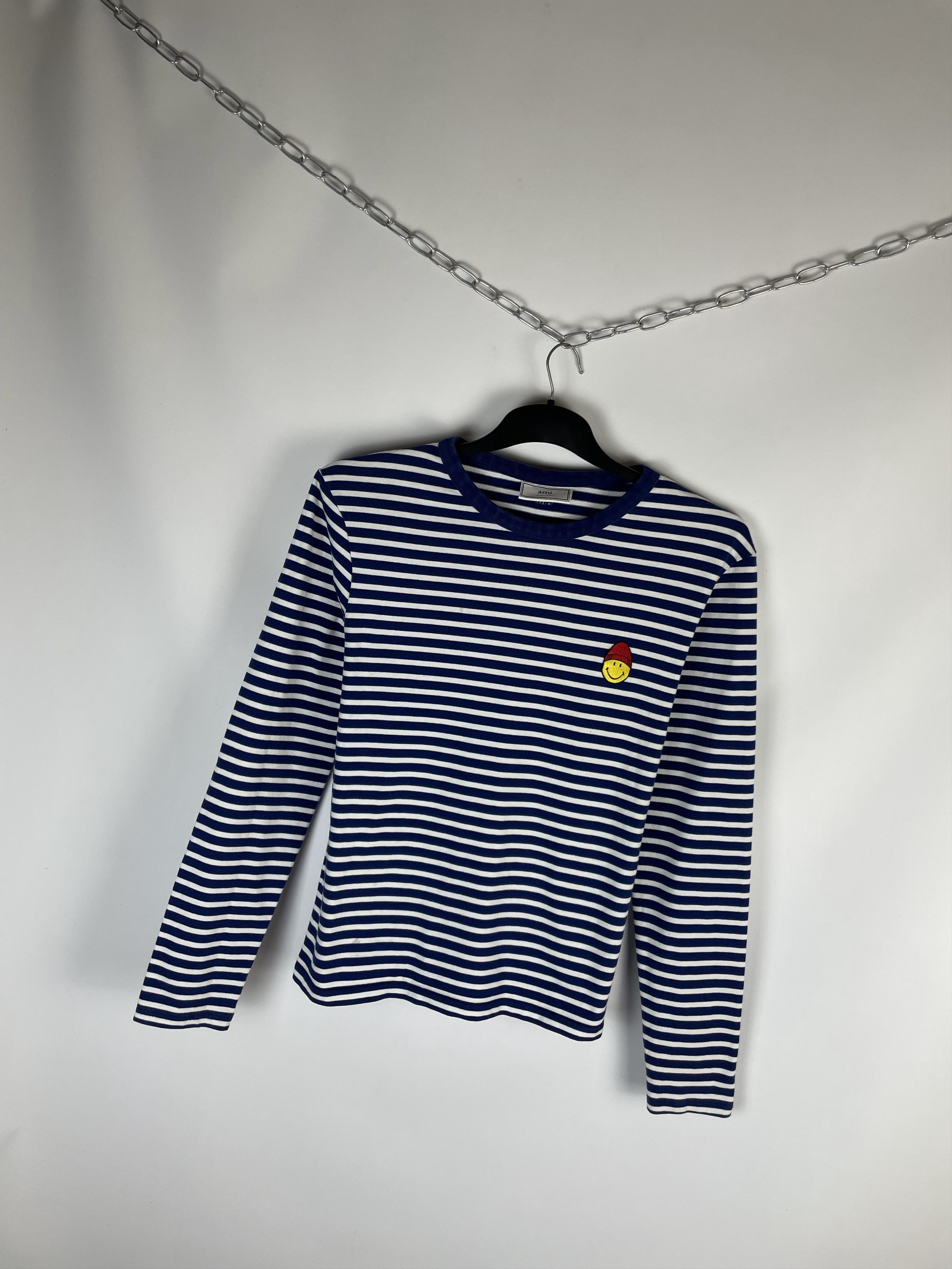 AMI Ami X Smiley stripe long sleeve Size US M / EU 48-50 / 2 - 2 Thumbnail