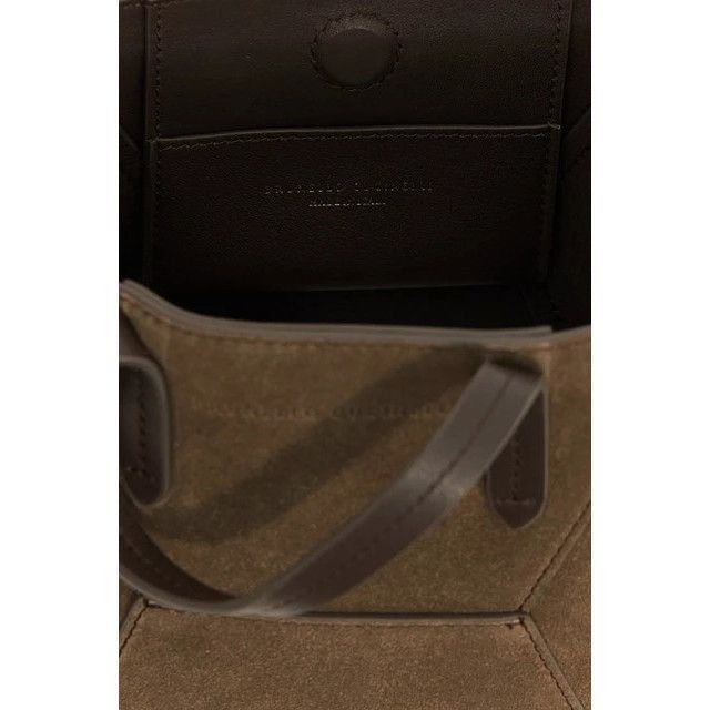 Brunello Cucinelli BRUNELLO CUCINELLI Essence Large Brown Top Handle Bag New & Size ONE SIZE - 4 Thumbnail