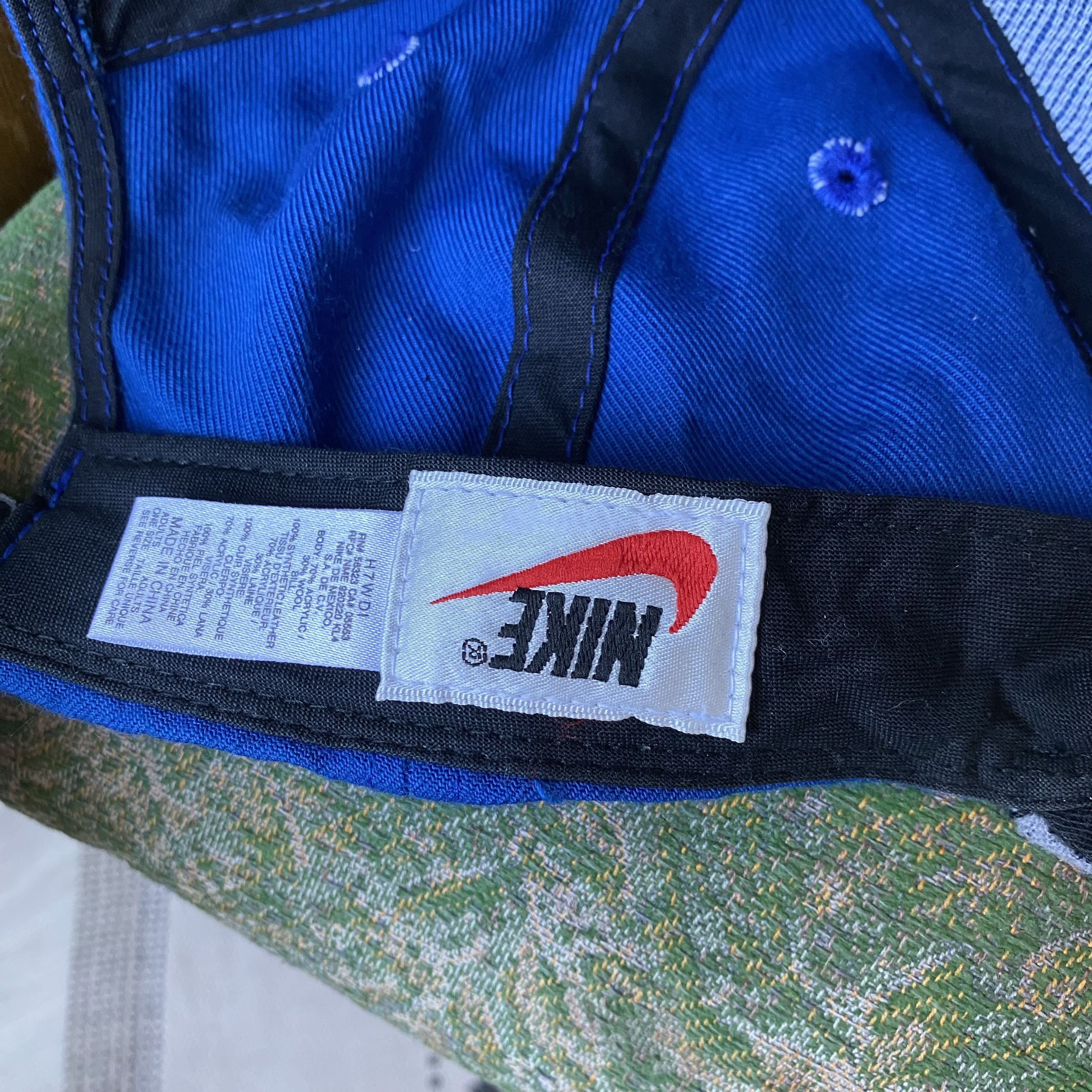 Nike 🧢 Vintage 80-90s Nike Cap Big logo swoosh Distressed Y2K Size ONE SIZE - 9 Thumbnail