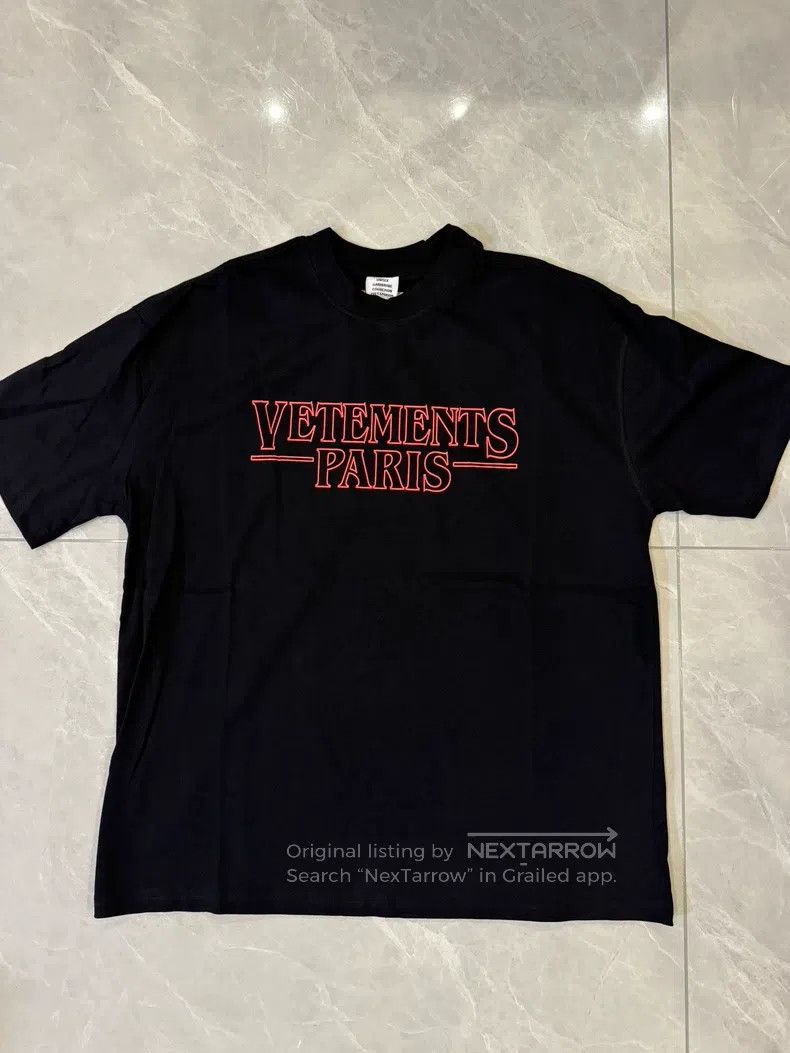 Vetements Vetements Black Loose Fit Casual T-Shirt Size US M / EU 48-50 / 2 - 2 Thumbnail