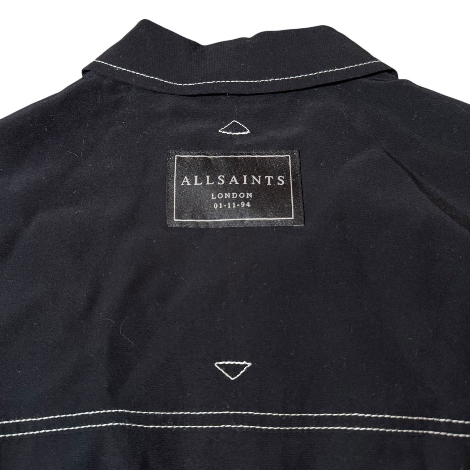 Allsaints AllSaints Vita Shirt Dress Long Sleeve Goth Black US Size 4 Size S / US 4 / IT 40 - 8 Thumbnail