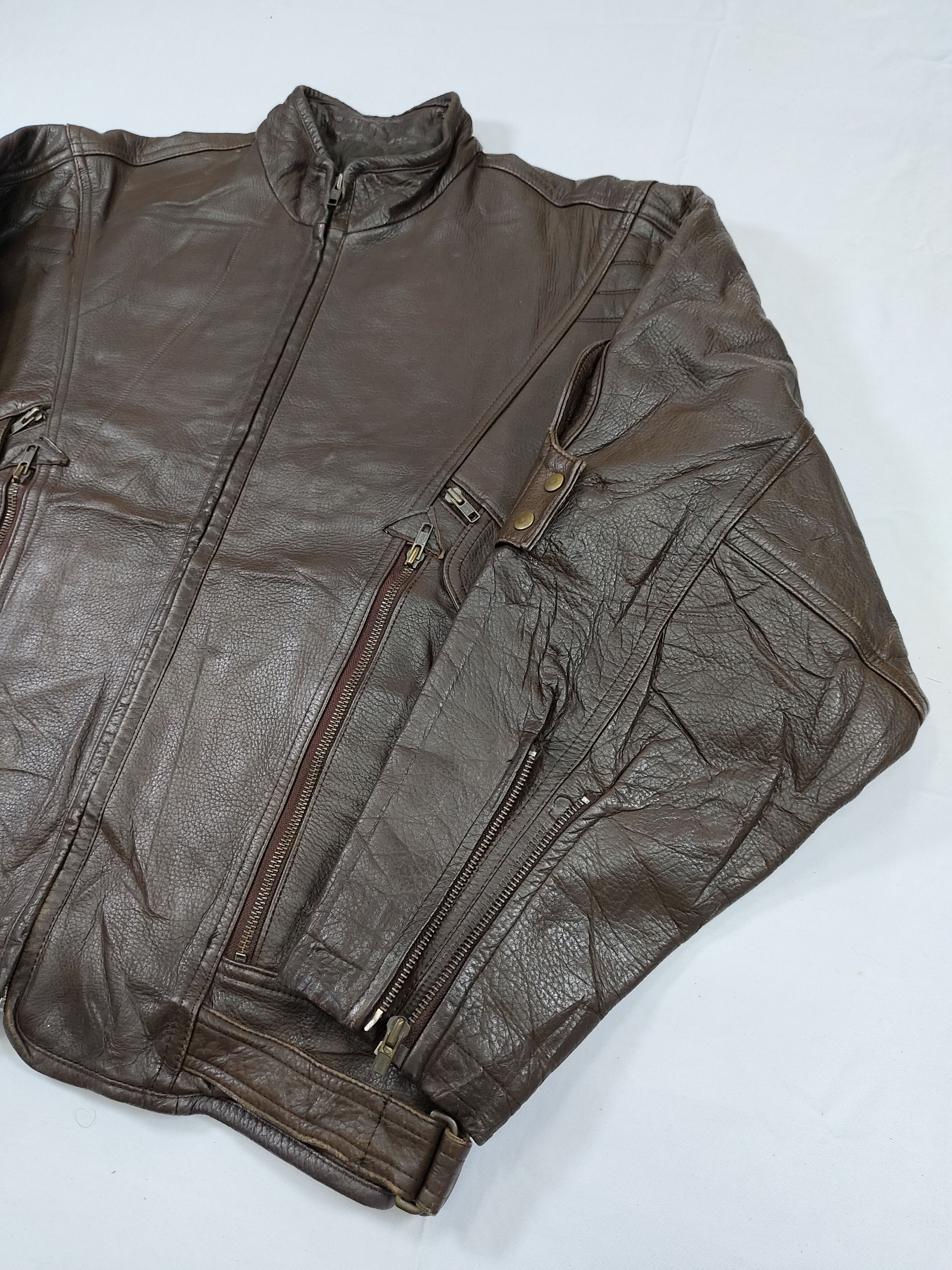 Issey Miyake ARCHIVE📕80s Issey Miyake DUETRIO Leather Flying Design Size US L / EU 52-54 / 3 - 4 Thumbnail