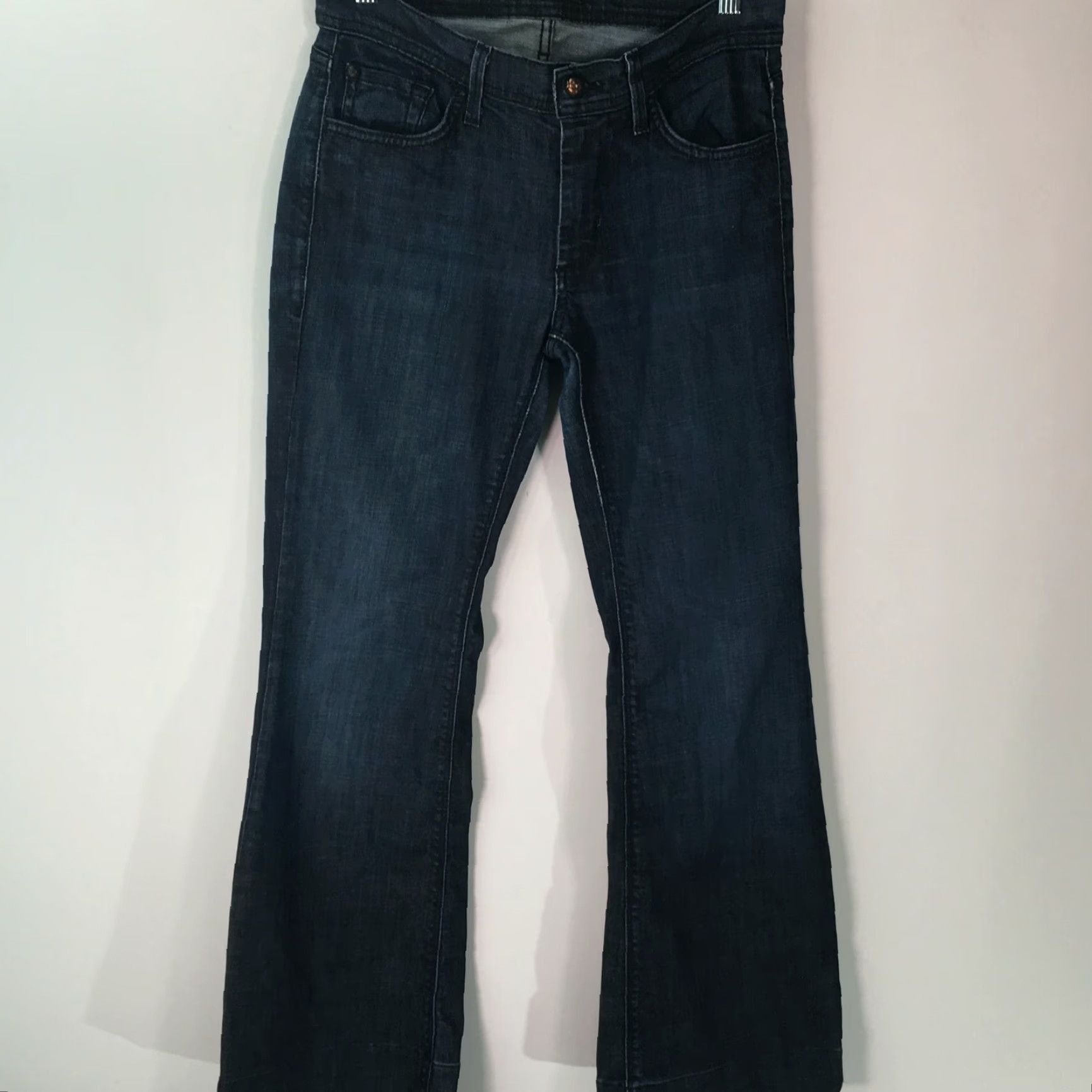 Denime James Cured by Seun Womens Jeans Bootcut Denim Blue 27 Regular Size 27" / US 4 / IT 40 - 2 Thumbnail