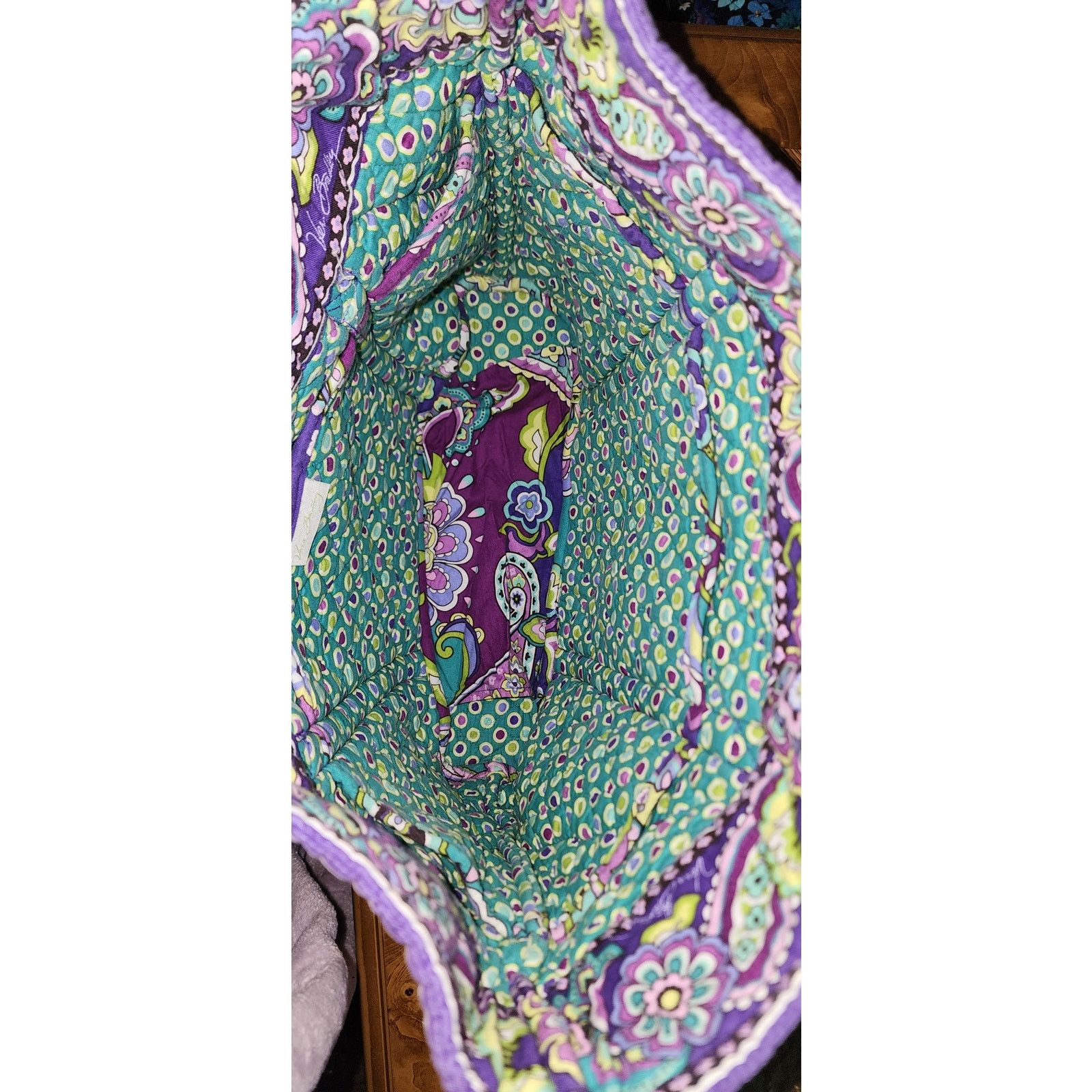 Vera Bradley RARE VERA BRADLEY Vera XL Tote Bag HEATHER Travel #10096-144 Size ONE SIZE - 3 Thumbnail