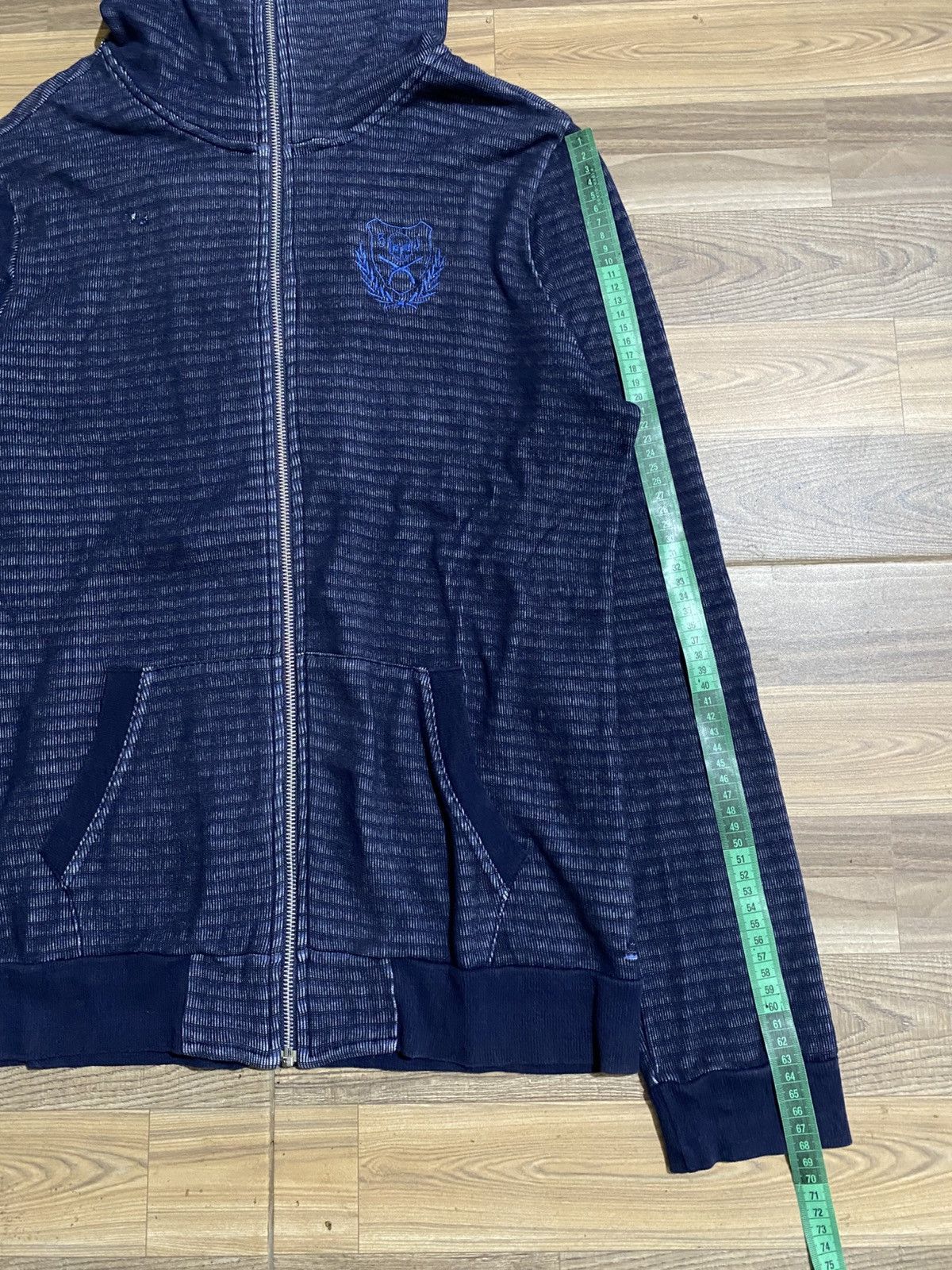 If Six Was Nine × Japanese Brand × Le Grande Bleu (L.G.B.) SKULL 5TH STREET AMERICAN BLUE JEANS FULL ZIPPER HOODIES Size US L / EU 52-54 / 3 - 11 Thumbnail