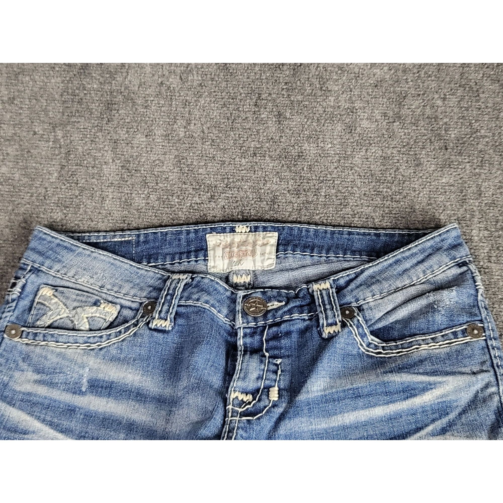 Big Star Big Star Liv Bootcut Jeans Women Size 30 Embroidered Low Ris Size 30" / US 8 / IT 44 - 5 Thumbnail
