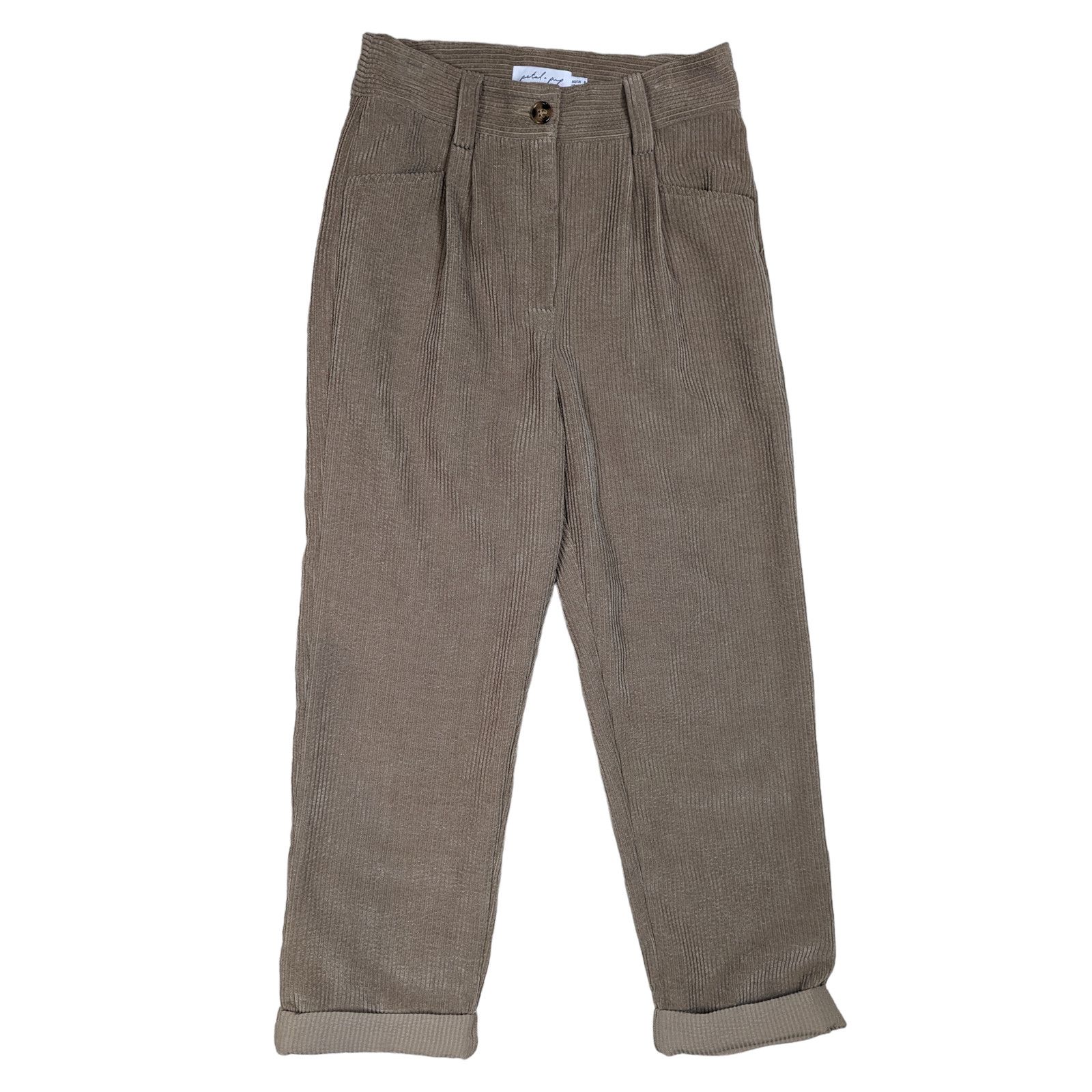 Other Petal & Pup High Waisted Pleated Corduroy Pants Tan Size 4 Size 27" / US 4 / IT 40 - 12 Thumbnail