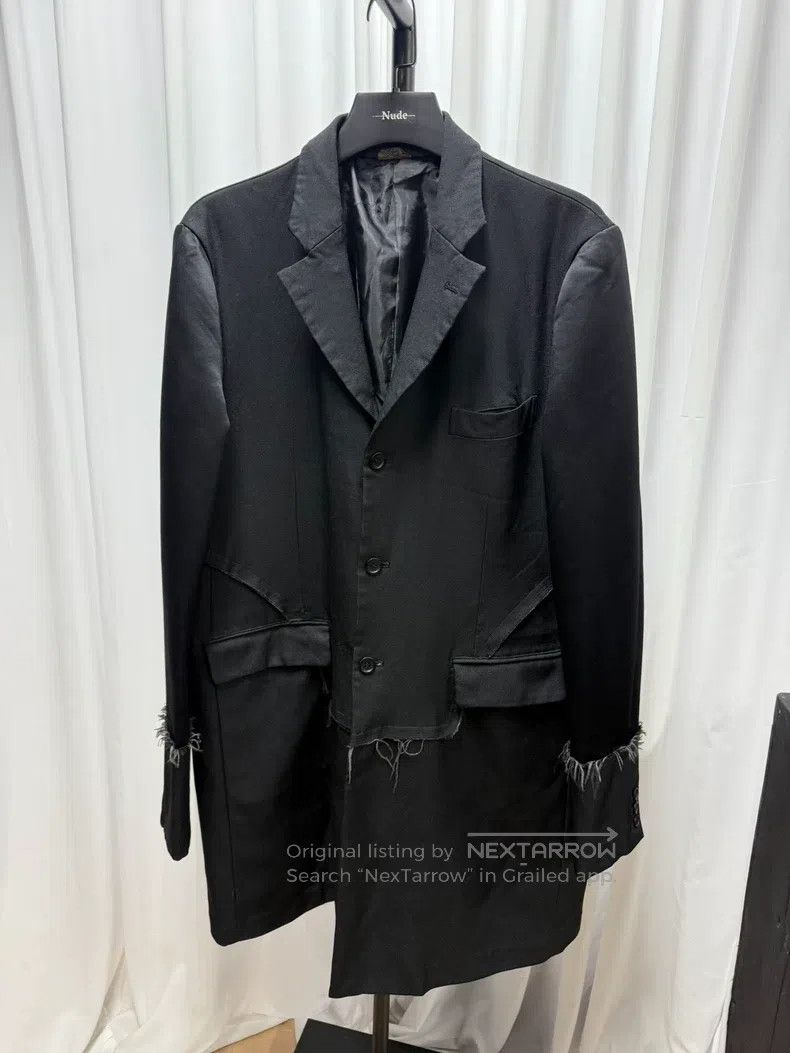 Comme des Garcons Comme Des Garcons Napped Mixed Silk Destroyed Coat Size XL / US 12-14 / IT 48-50 - 1 Thumbnail