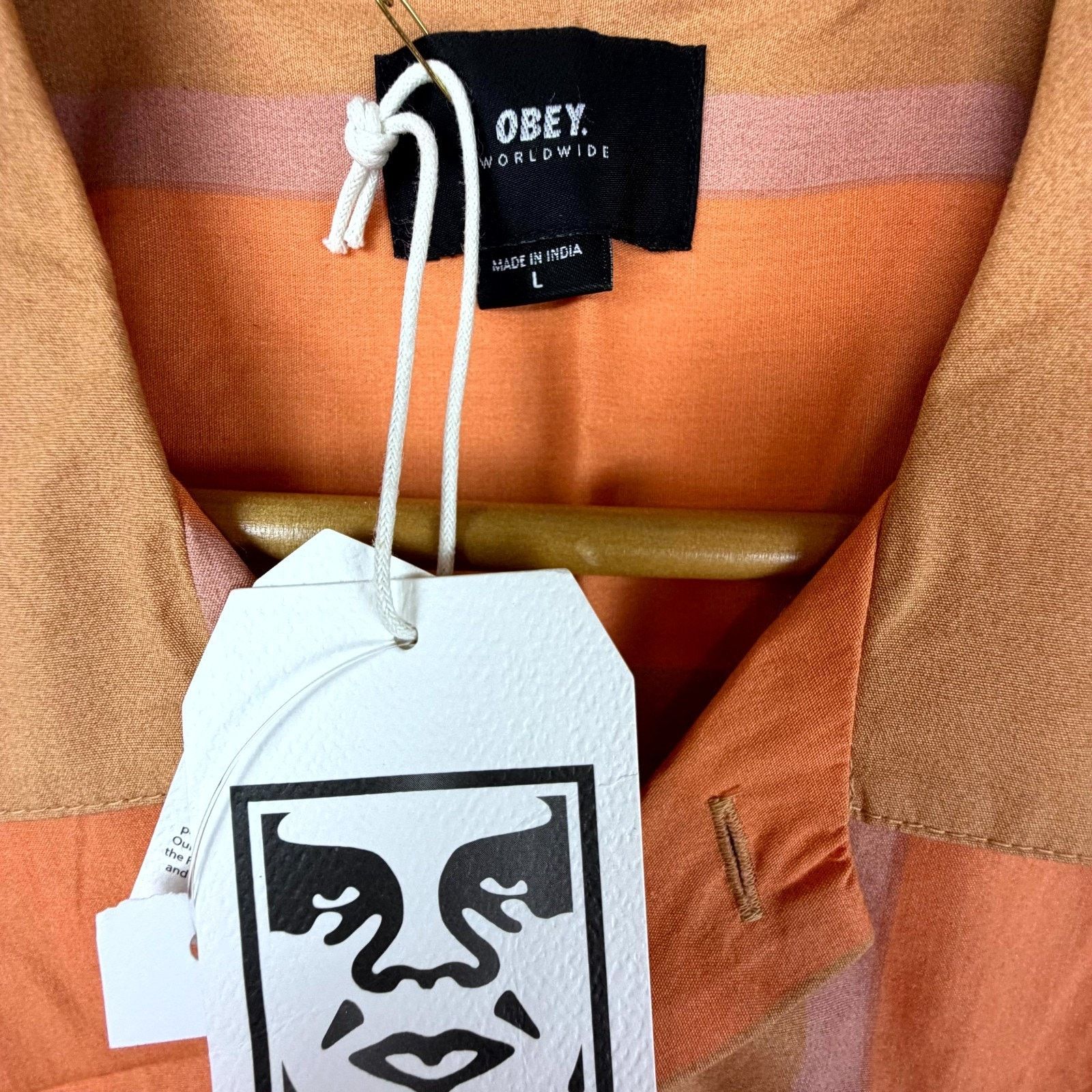 Obey Obey Worldwide Shanty Shirt Tan Leather Indie Sleaze Earthy Size US L / EU 52-54 / 3 - 5 Thumbnail