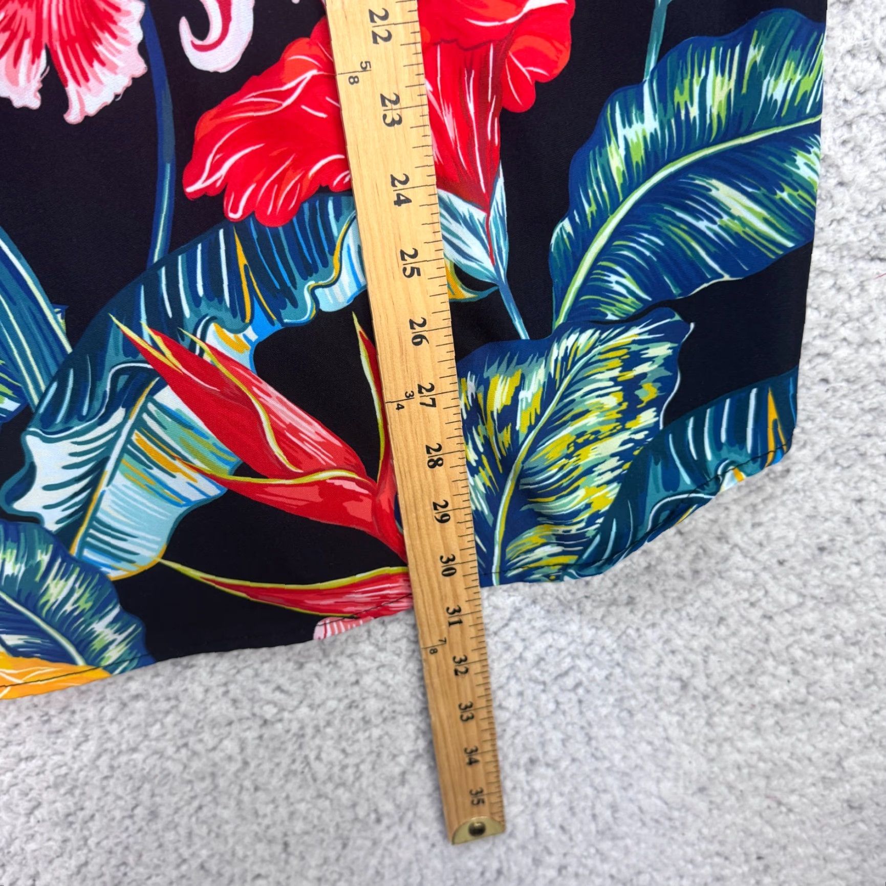 Vintage Beautiful Giant Hawaiian Floral Short Sleeve Button Casual Shirt Men's L Size US L / EU 52-54 / 3 - 7 Thumbnail