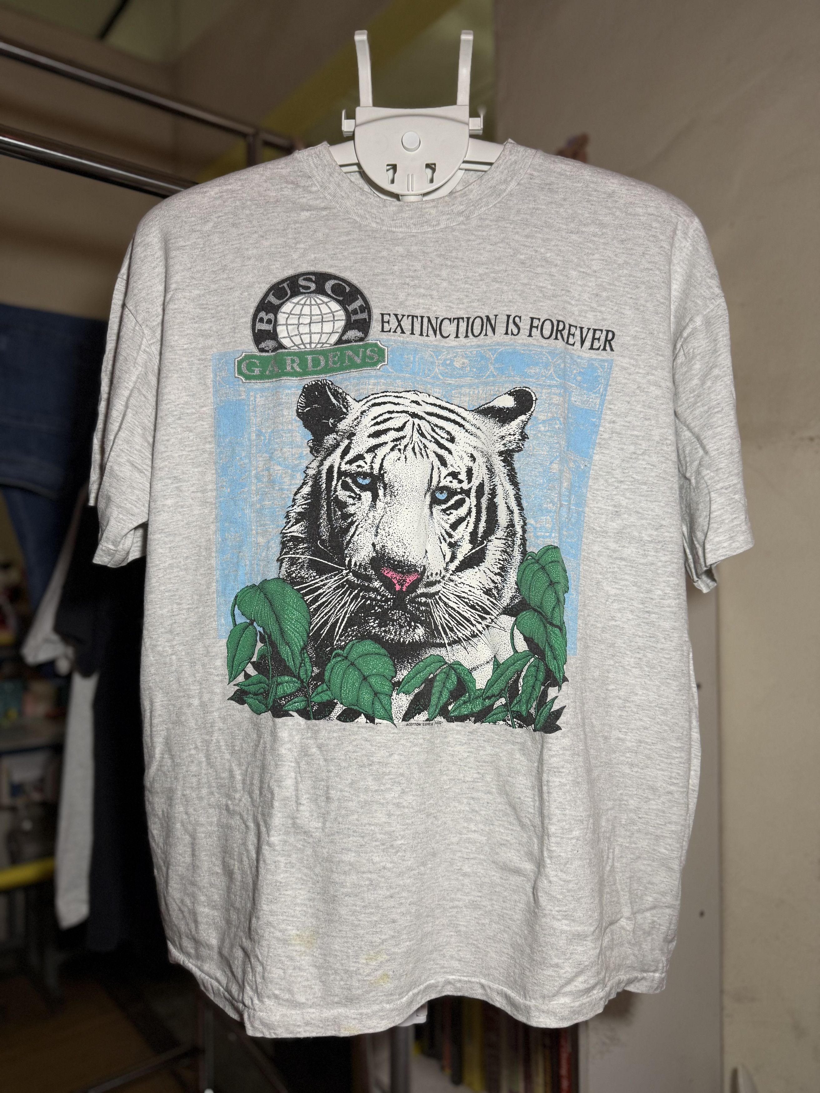Vintage Vintage Busch Gardens Tiger Tee (1994) Size US XL / EU 56 / 4 - 2 Thumbnail