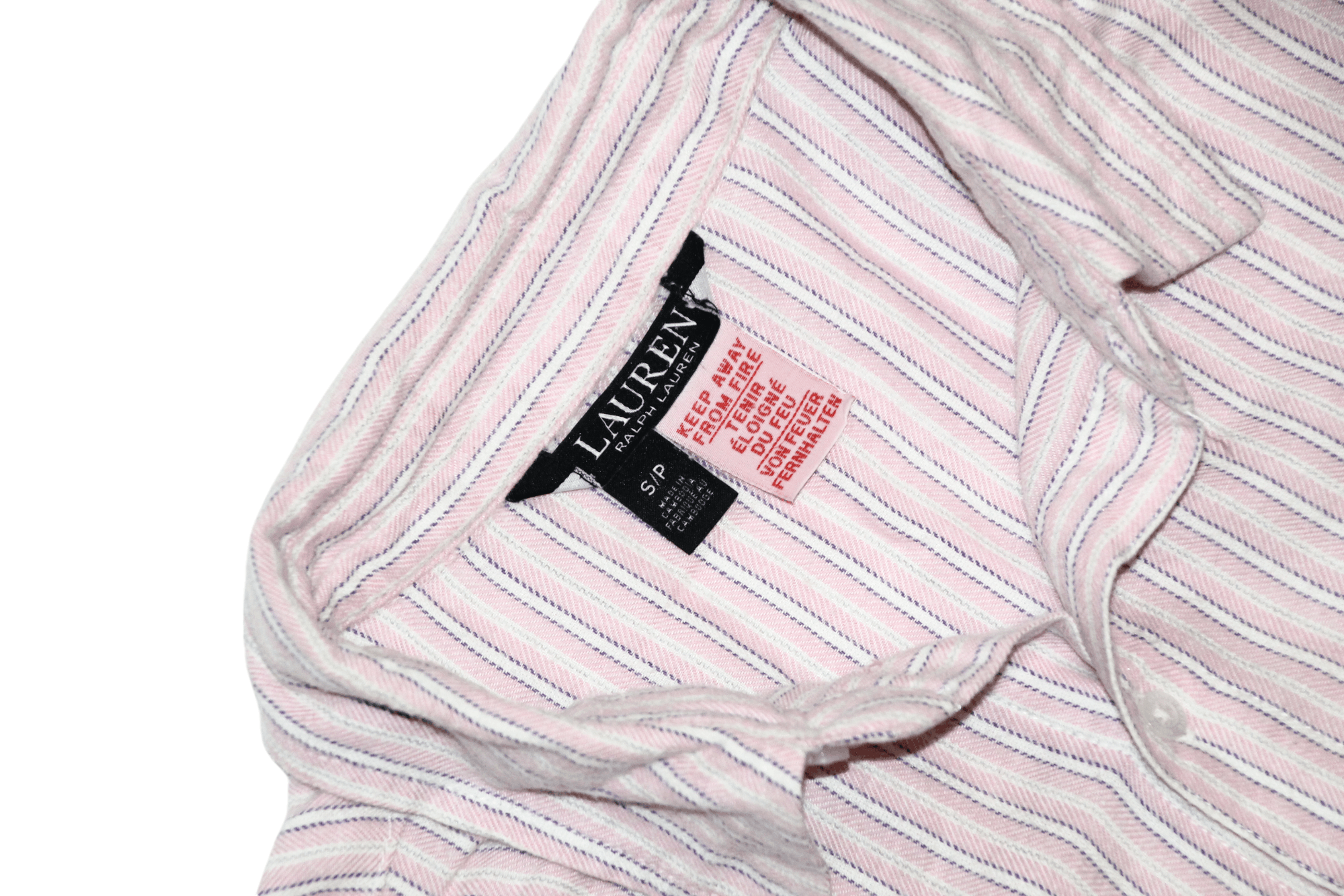 Lauren Ralph Lauren VTG Lauren R.L. logo embroidery striped flannel shirt Size US S / EU 44-46 / 1 - 2 Thumbnail
