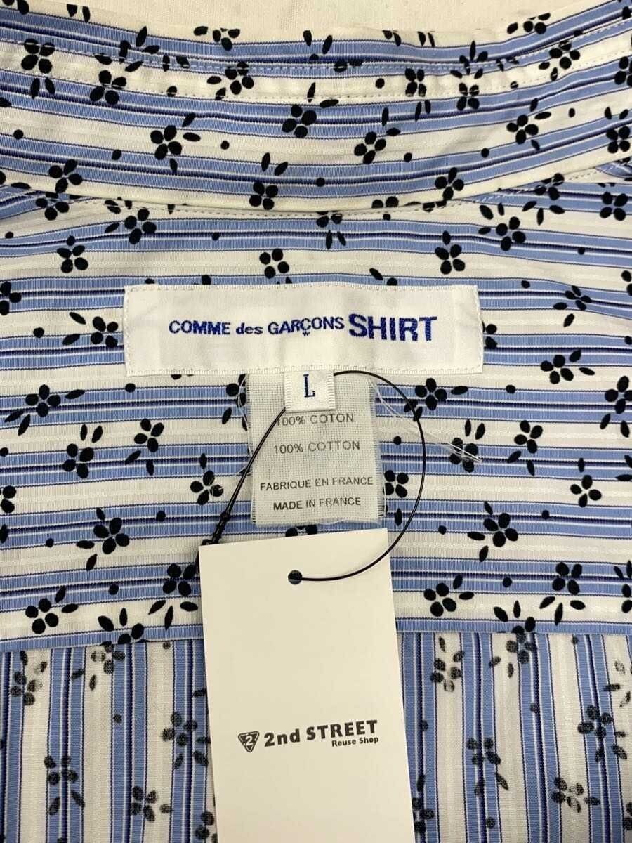Comme des Garcons SHIRT Floral Striped Shirt Size US L / EU 52-54 / 3 - 3 Thumbnail