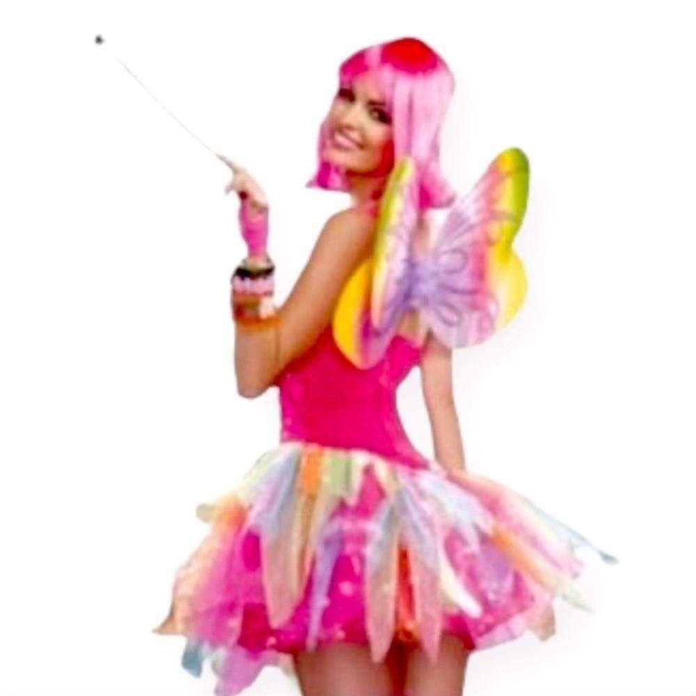 Designer Sparkling Fairy Costume with Wings Size ONE SIZE - 4 Thumbnail