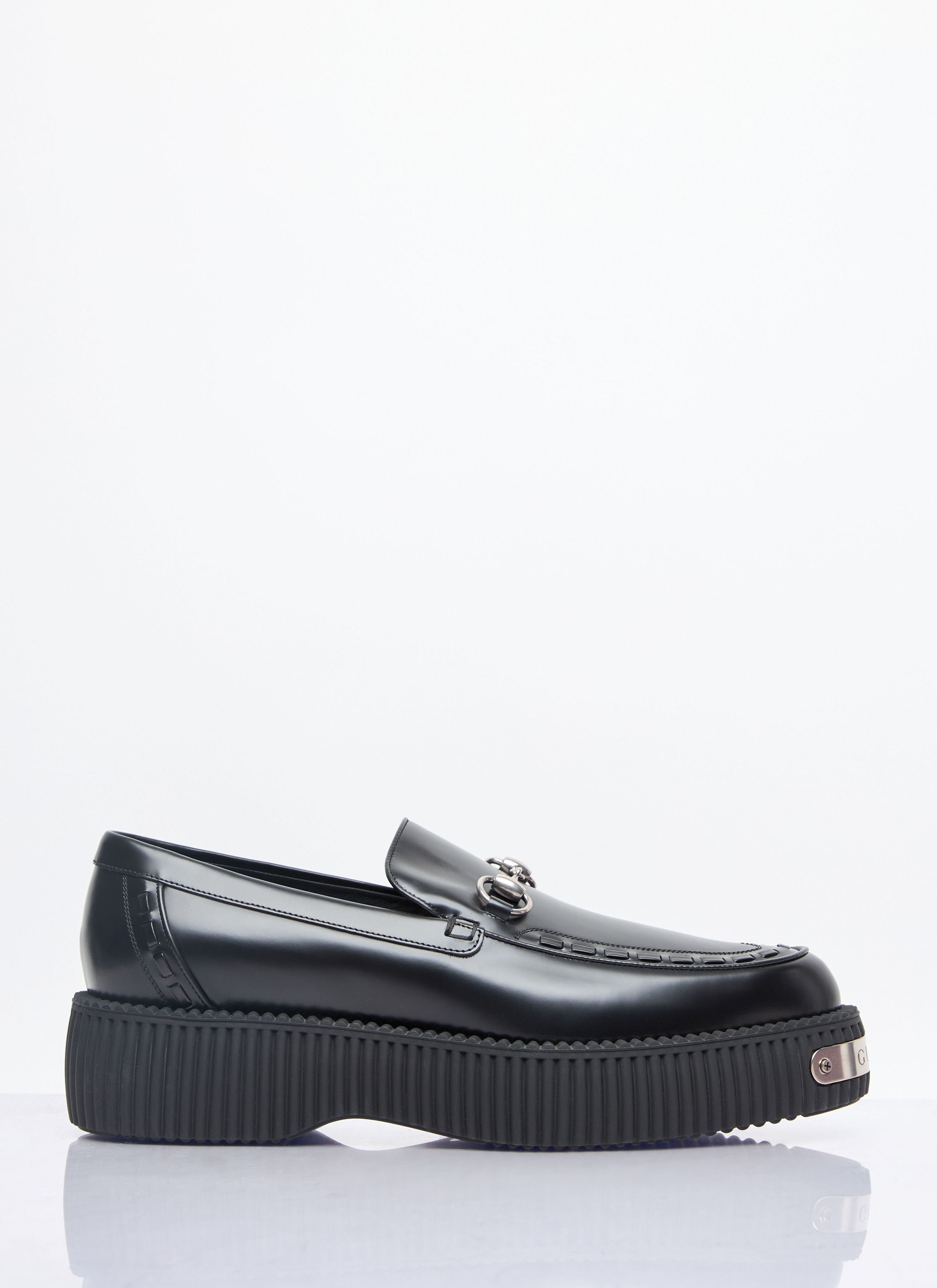 Gucci o1mt1gz0925 Men's Gucci Horsebit Creeper Loafers in Black Size US 7.5 / EU 40-41 - 1 Thumbnail