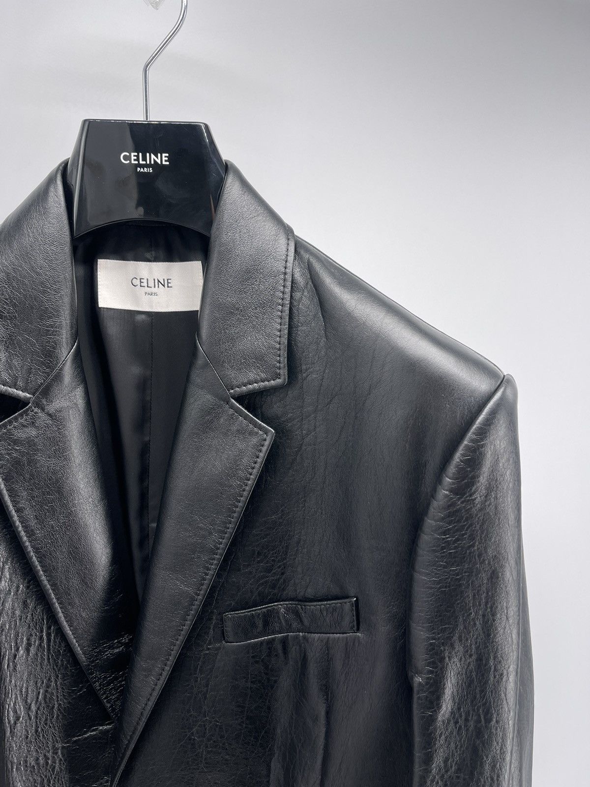 Celine Celine leather Blazer Size US M / EU 48-50 / 2 - 5 Thumbnail