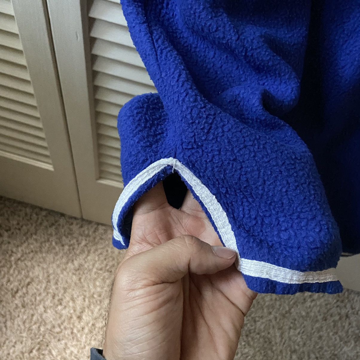 Vintage Vintage 50’s Era Blue Warm Up Terry Snap Shirt Jersey Size US S / EU 44-46 / 1 - 11 Thumbnail