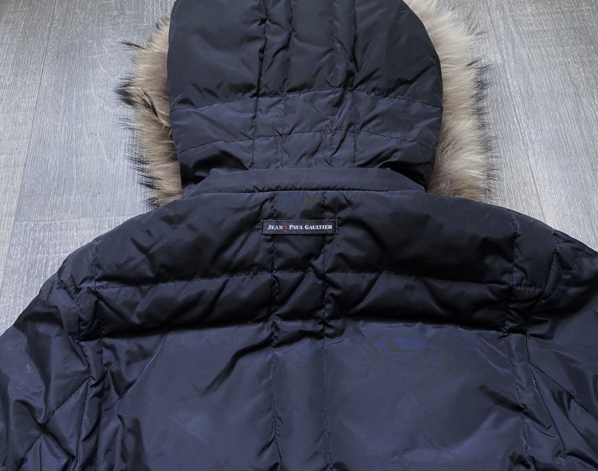 Jean Paul Gaultier Womens Jean’s Paul Gaultier Down Jacket Fur Trim Parka Black Size S / US 4 / IT 40 - 7 Thumbnail