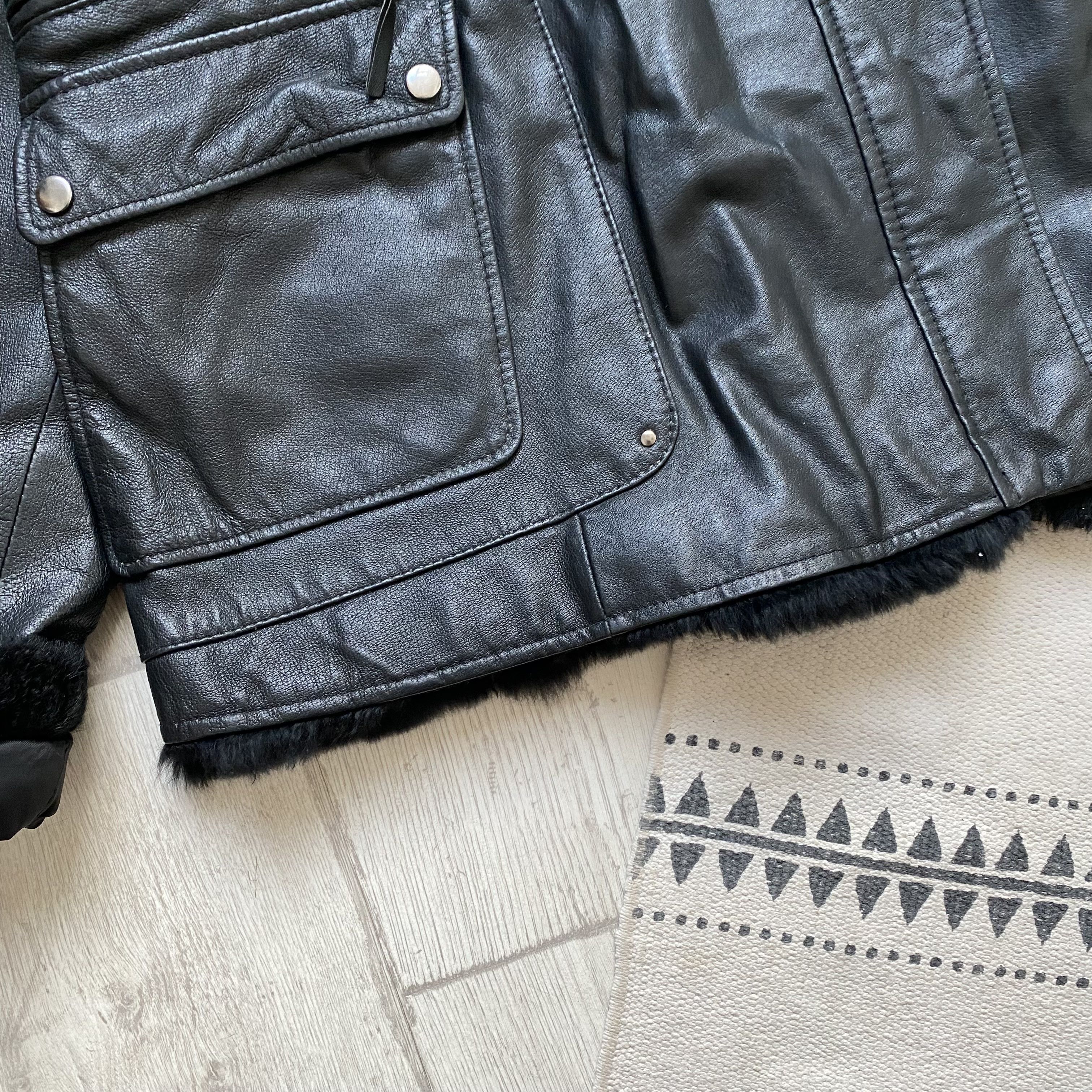 Genuine Leather Y2K Vintage 90s Real Leather Rabbit fur Jacket coat Kapital Size L / US 10 / IT 46 - 6 Thumbnail