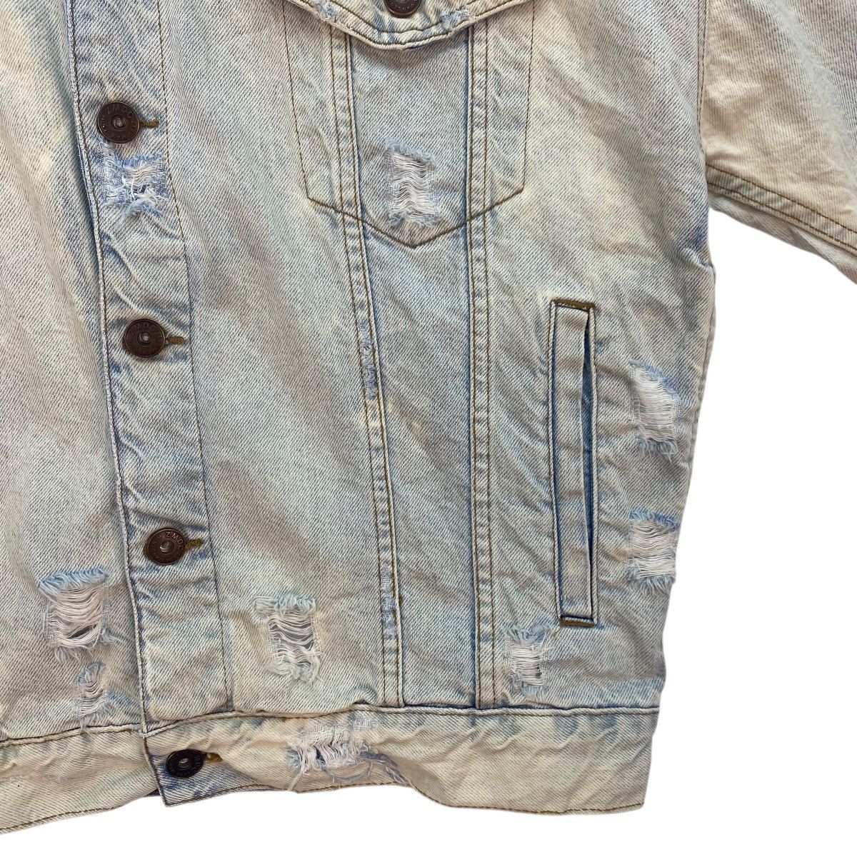 Zara 💥Zara Denim Man Distressed Jacket Size US M / EU 48-50 / 2 - 9 Thumbnail
