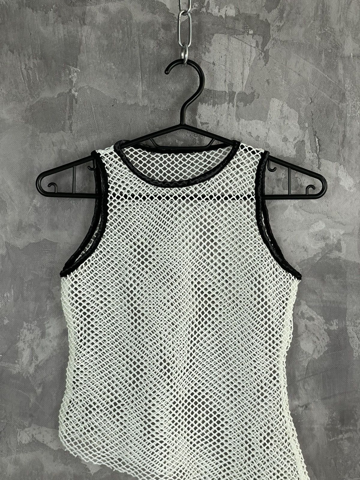 Hysteric Glamour Avant Garde Y2K Mesh Abstract Design Tank Top Size M / US 6-8 / IT 42-44 - 2 Thumbnail