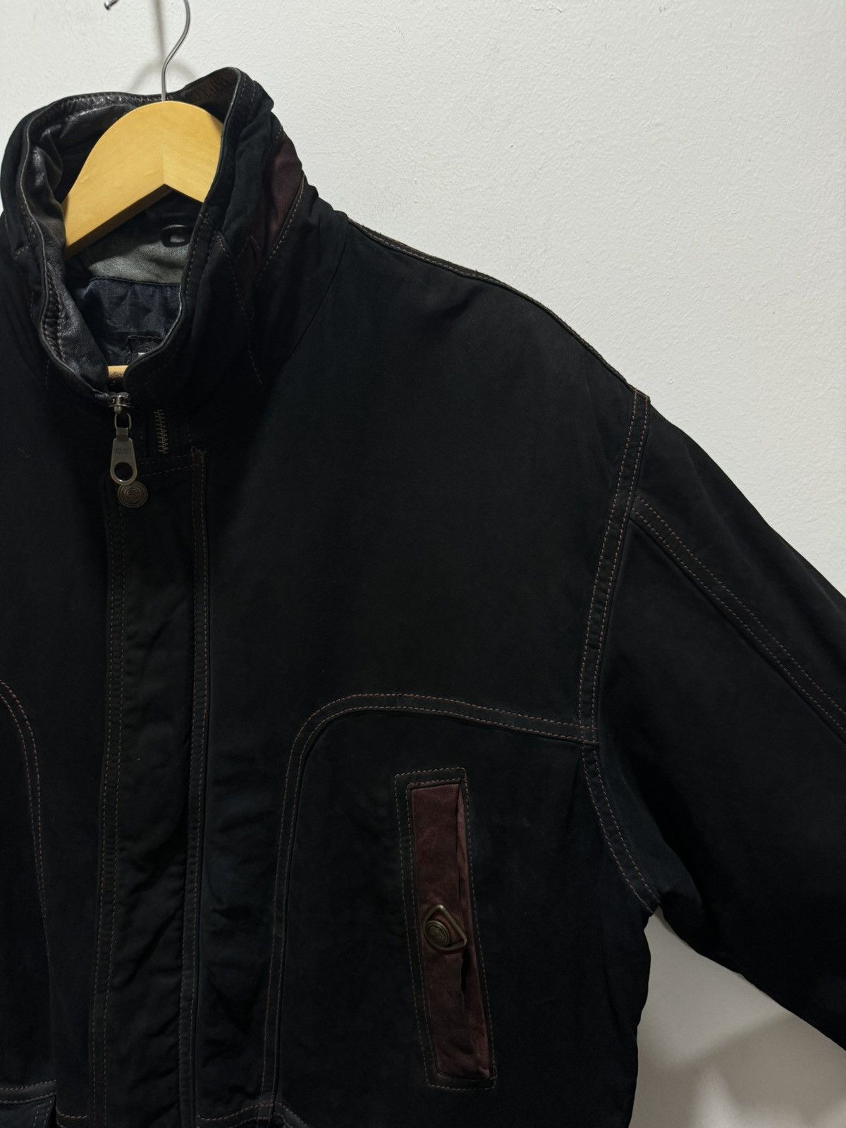 Japanese Brand × Vintage VINTAGE CONCERIA EGERIA SRL SUEDE LEATHER JACKET Size US L / EU 52-54 / 3 - 2 Thumbnail