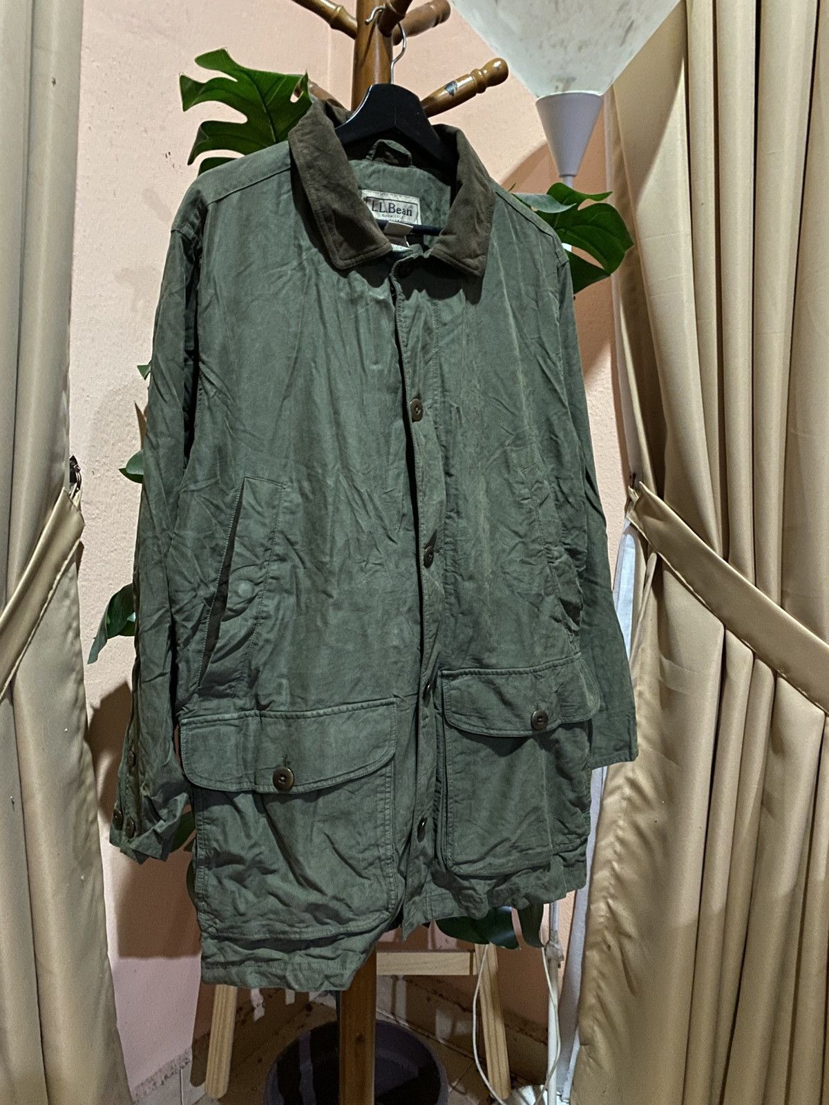 L.L. Bean Vintage L.L.Bean Men’s Field Coat – Olive Green Jacket Size US M / EU 48-50 / 2 - 9 Thumbnail