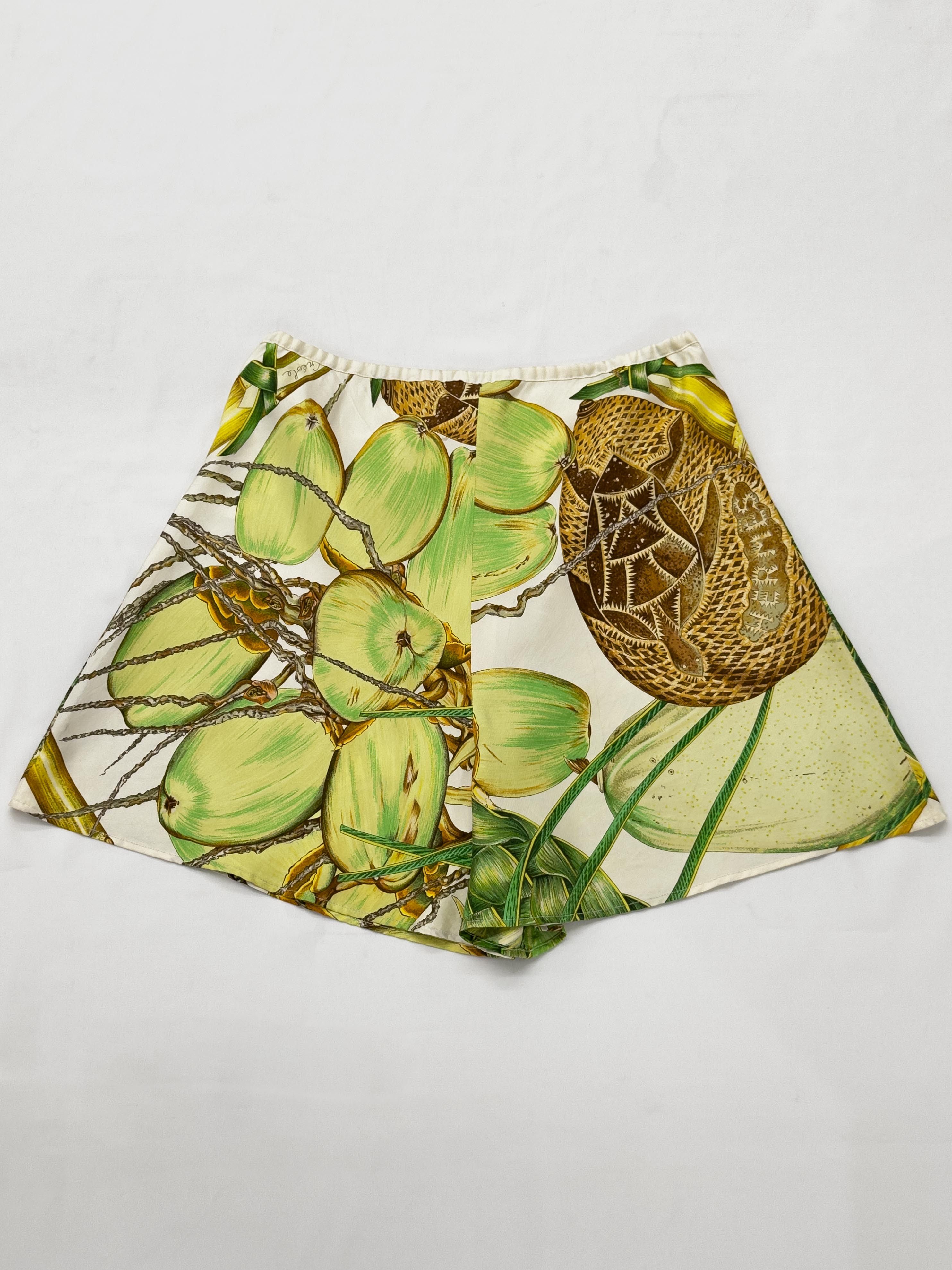 Hermes HERMÈS “Jardin Créole” Silk Shorts Size 29" - 8 Thumbnail