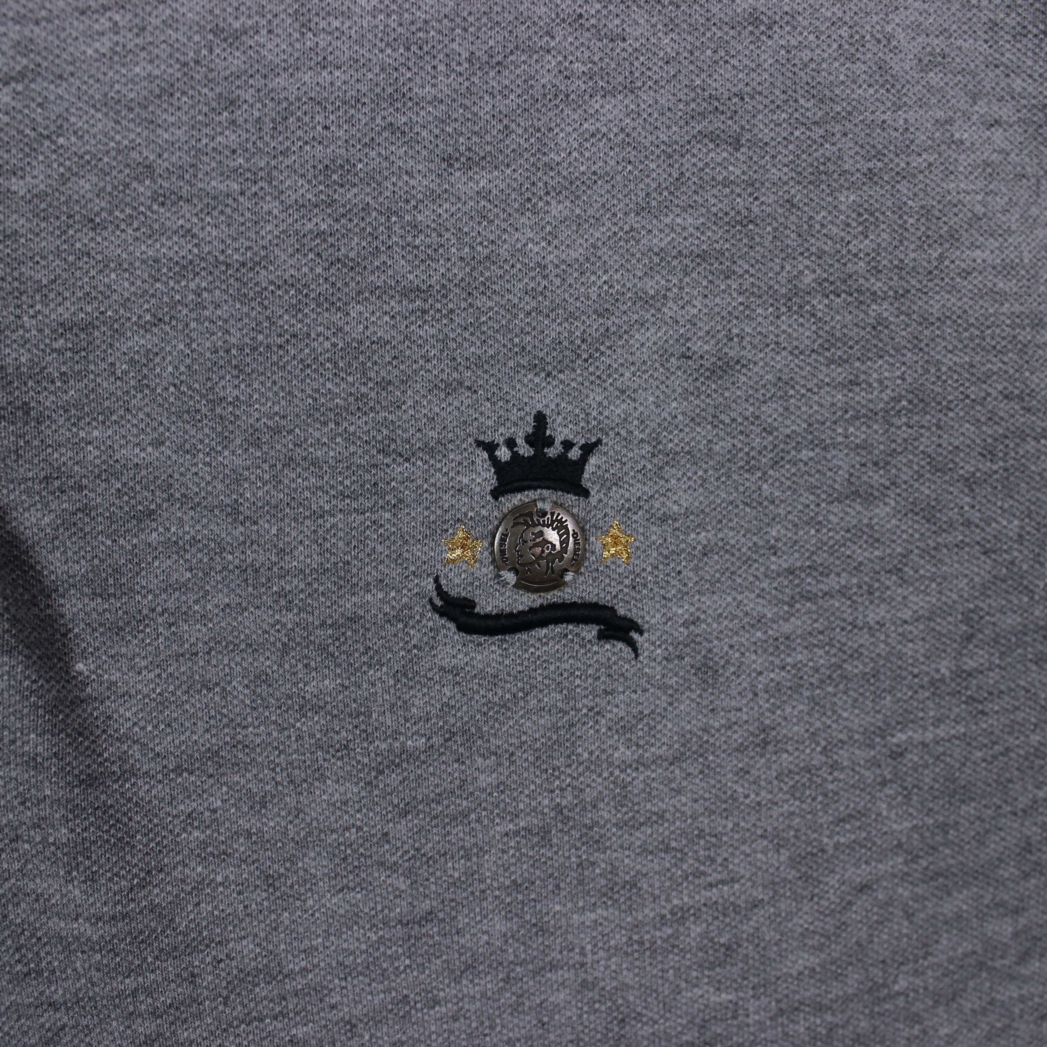 Diesel diesel polo shirt men cotton L XL gray logo Size US XL / EU 56 / 4 - 4 Thumbnail