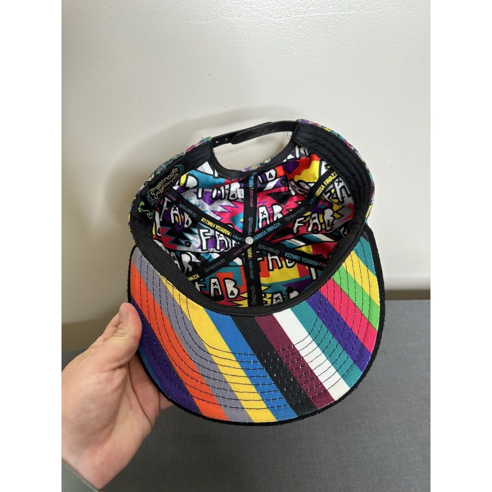 Grassroots California Grassroots Flat Bill FAB 420 Marissa Fovazza Art Series Hat Size ONE SIZE - 7 Thumbnail